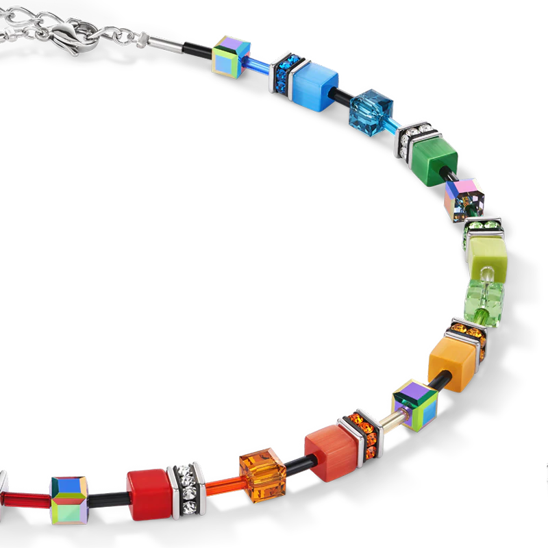 GeoCUBE® necklace multicolour rainbow - Image 2