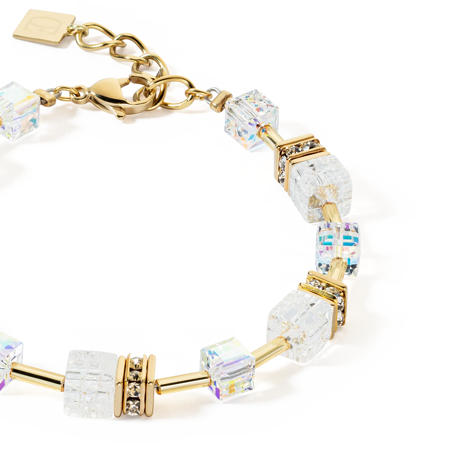 GeoCUBE® Iconic Nature bracelet gold white - Image 2