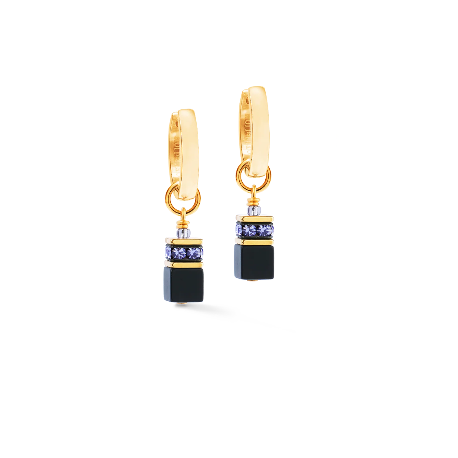 GeoCUBEĀ® Precious Classic Hoop Blue Moon gold - Image 2