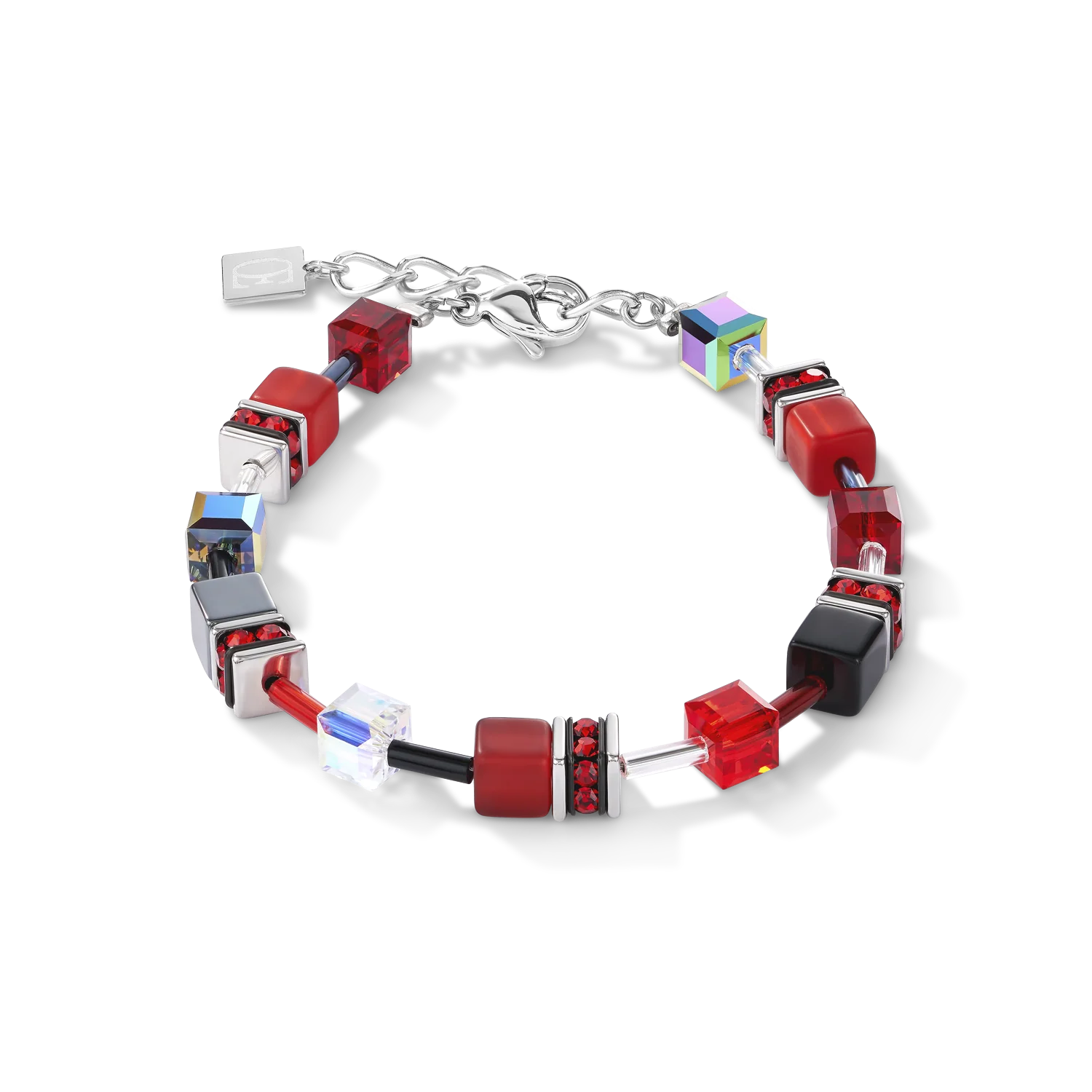 GeoCUBE® Bracelet red-haematite