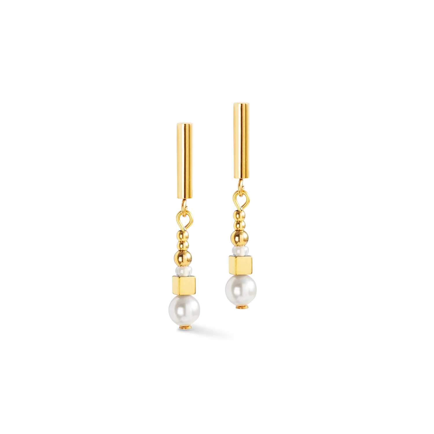 Earrings Shimmering Princess Pearls gold-white