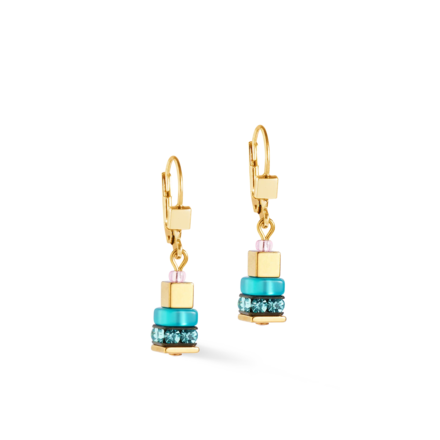 Earrings Boho Sunset Cube rainbow - Image 2