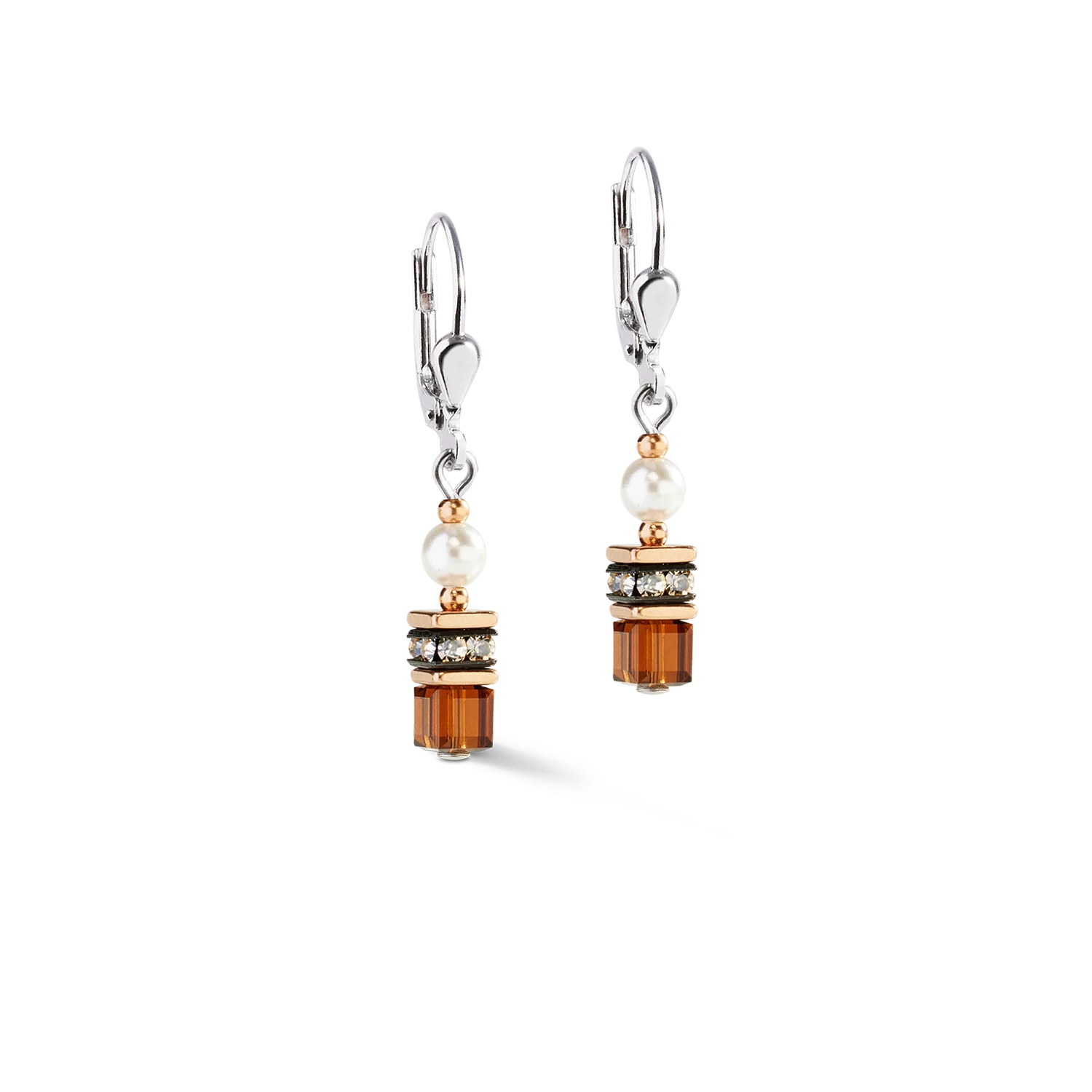 Sparkling Princess earrings Mocha Mousse - Image 2