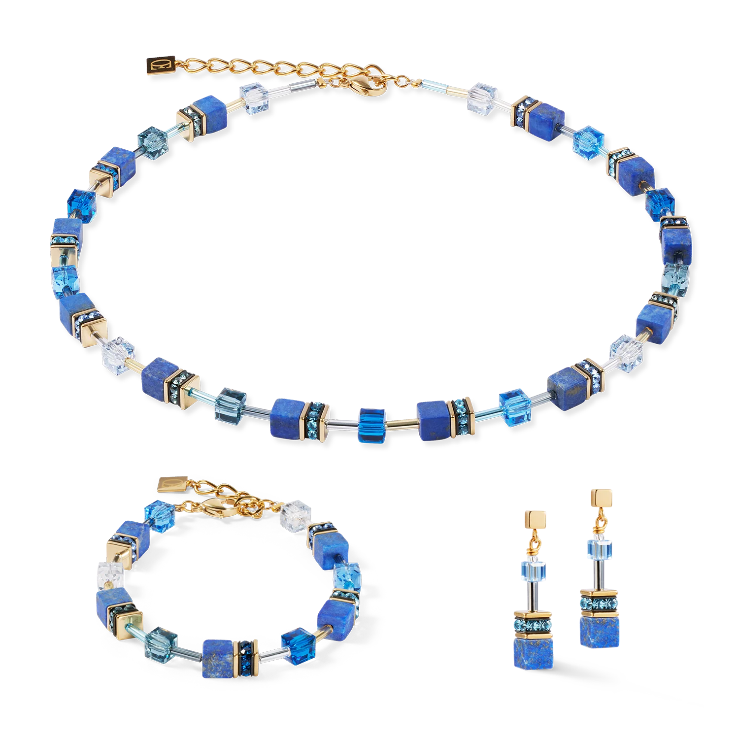 GeoCUBE® Iconic Precious necklace blue - Image 3