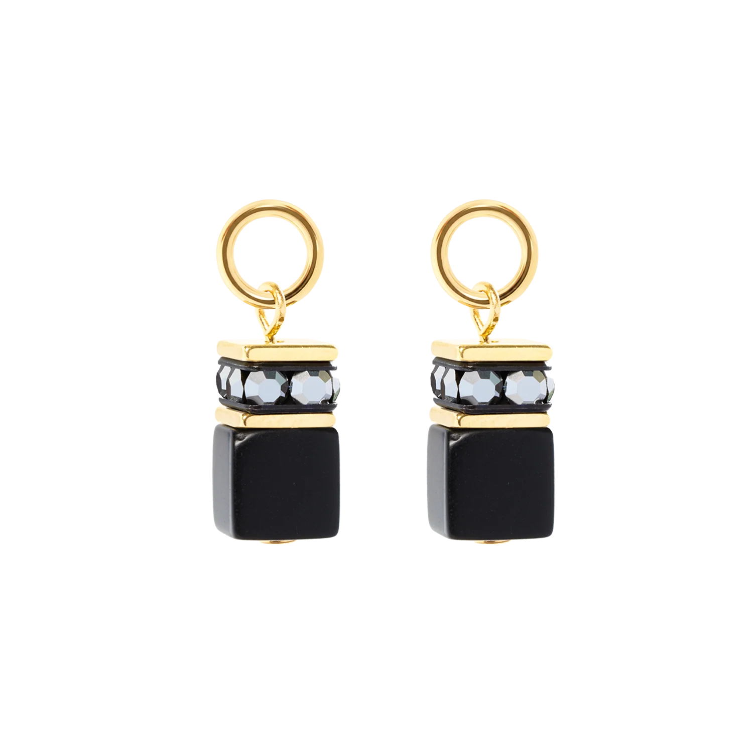EAR ME UP Charm GeoCUBEĀ® gold-black - Image 2