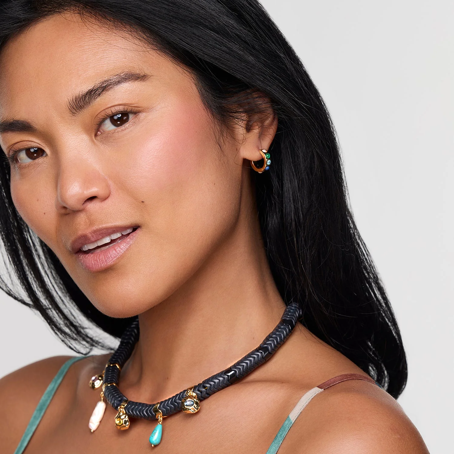 Mini Petra Huggie Hoops Multi - Image 3