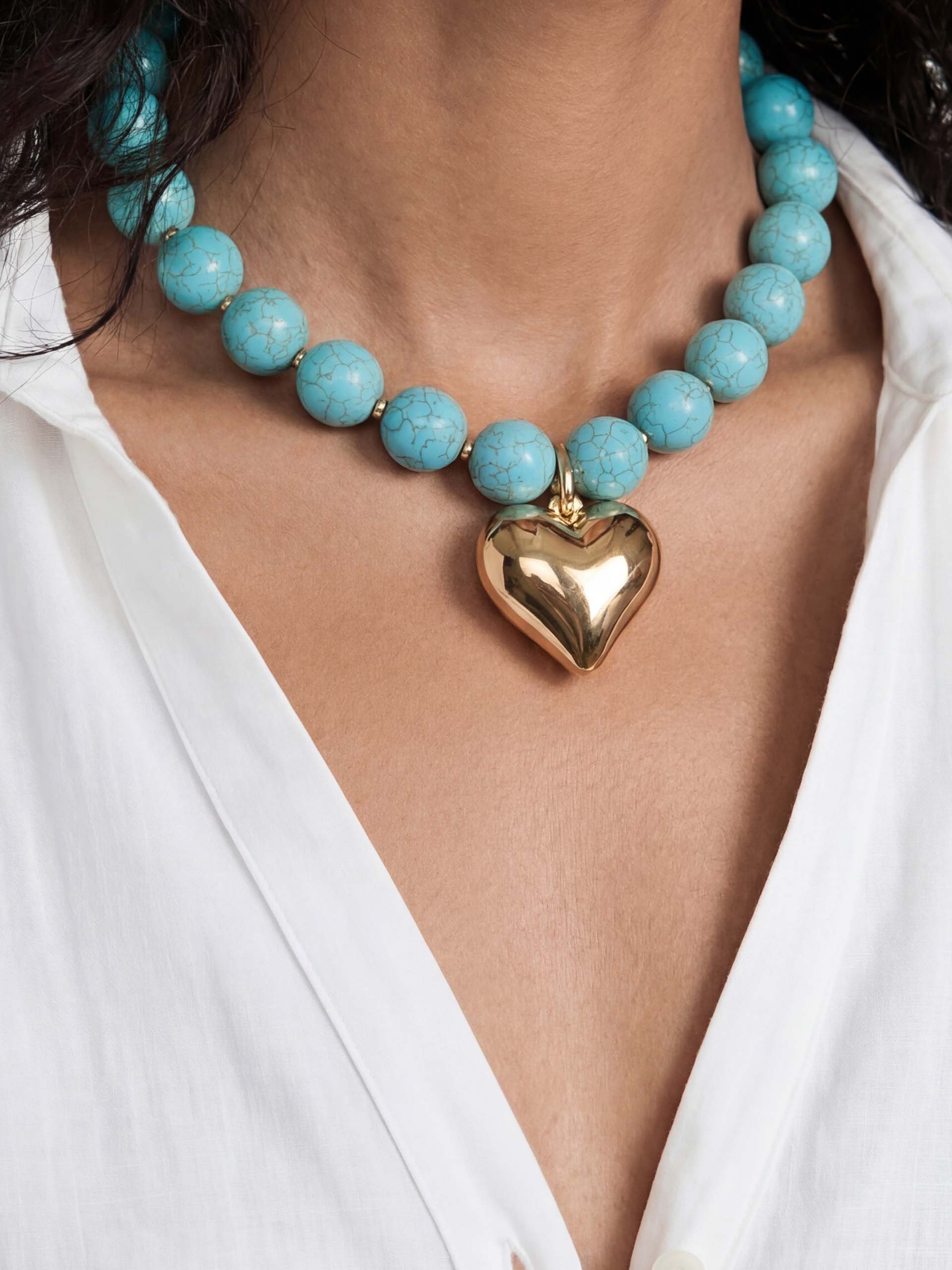 Luck and Love Turquoise Heart Necklace - Image 10