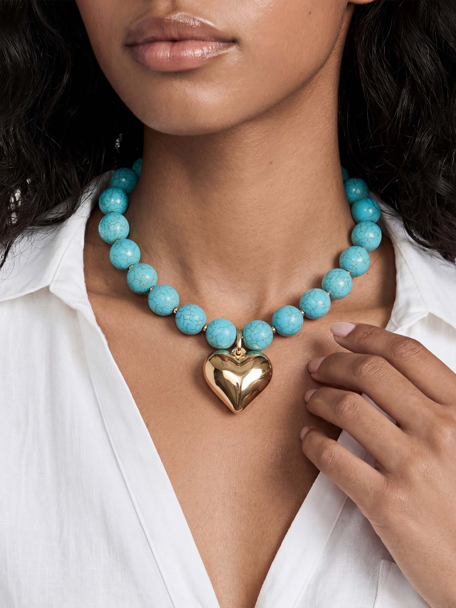 Luck and Love Turquoise Heart Necklace - Image 11