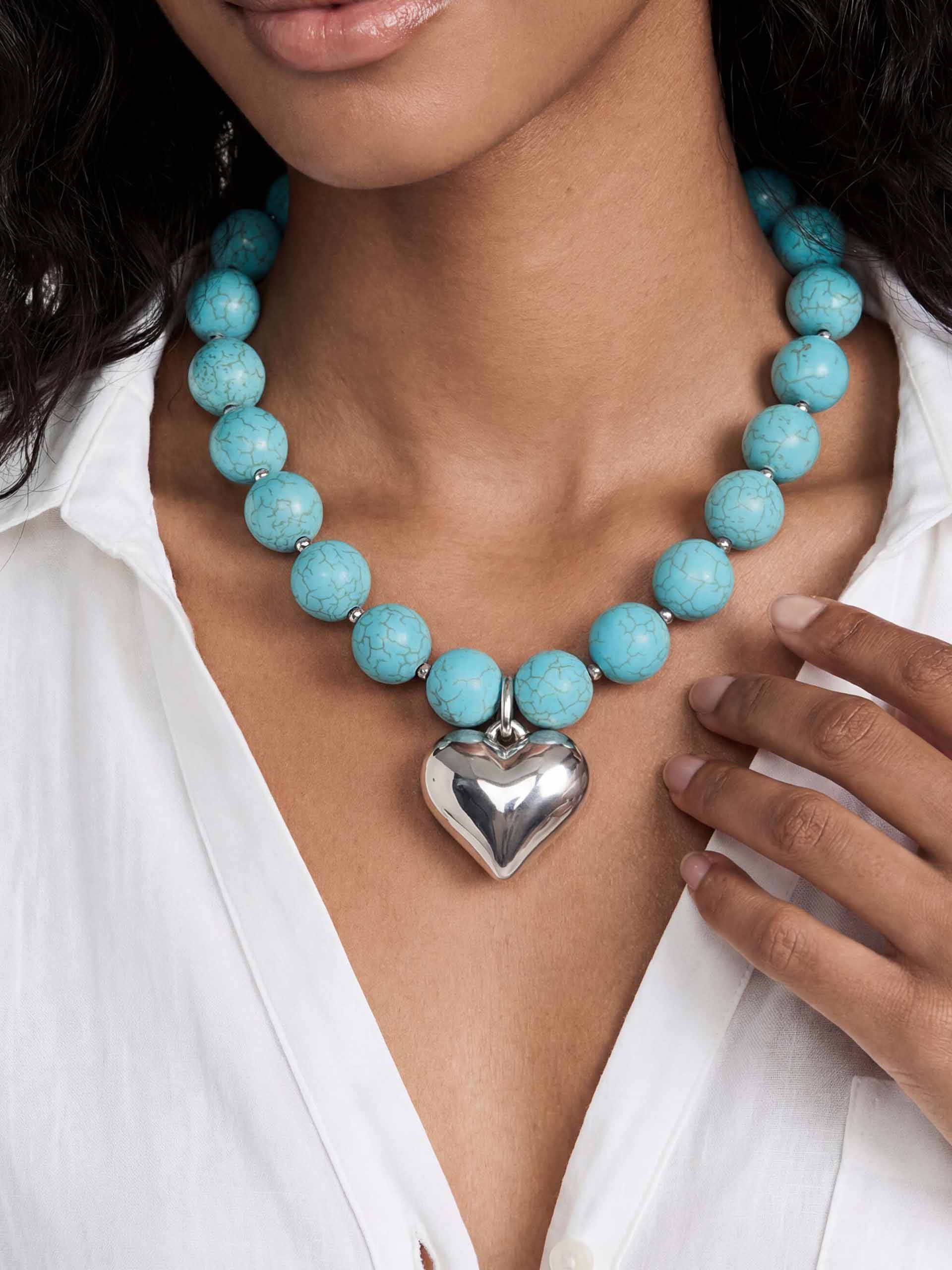 Luck and Love Turquoise Heart Necklace - Image 13