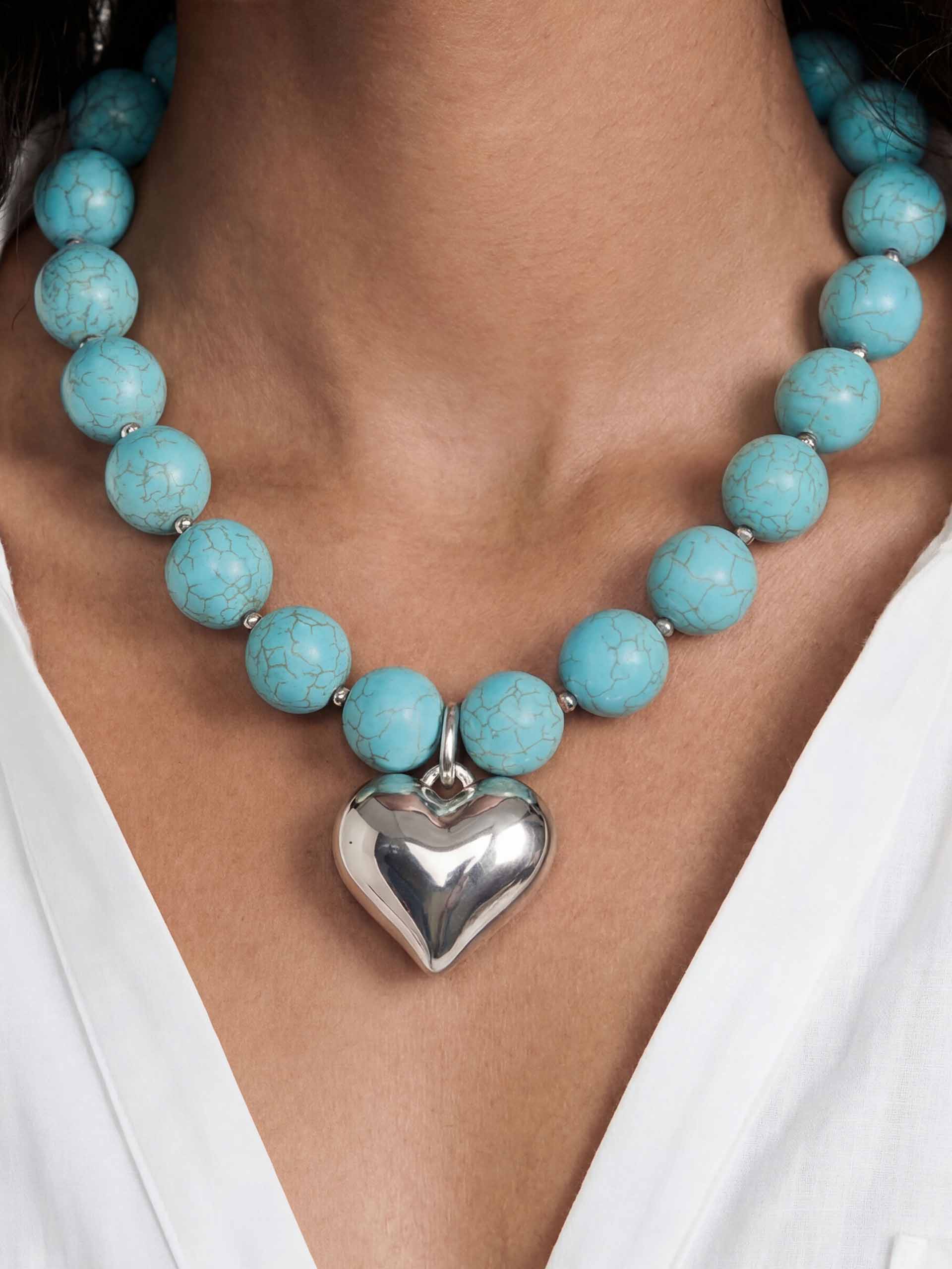 Luck and Love Turquoise Heart Necklace - Image 15
