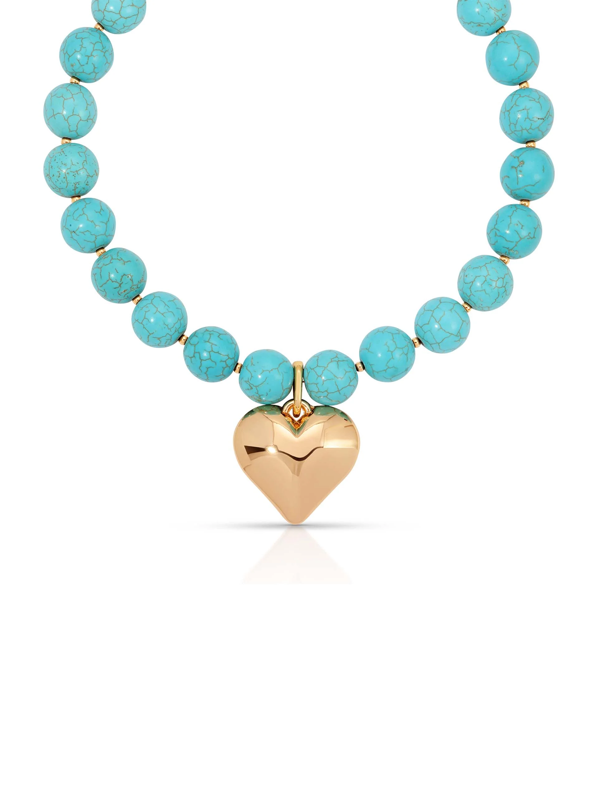 Luck and Love Turquoise Heart Necklace - Image 3