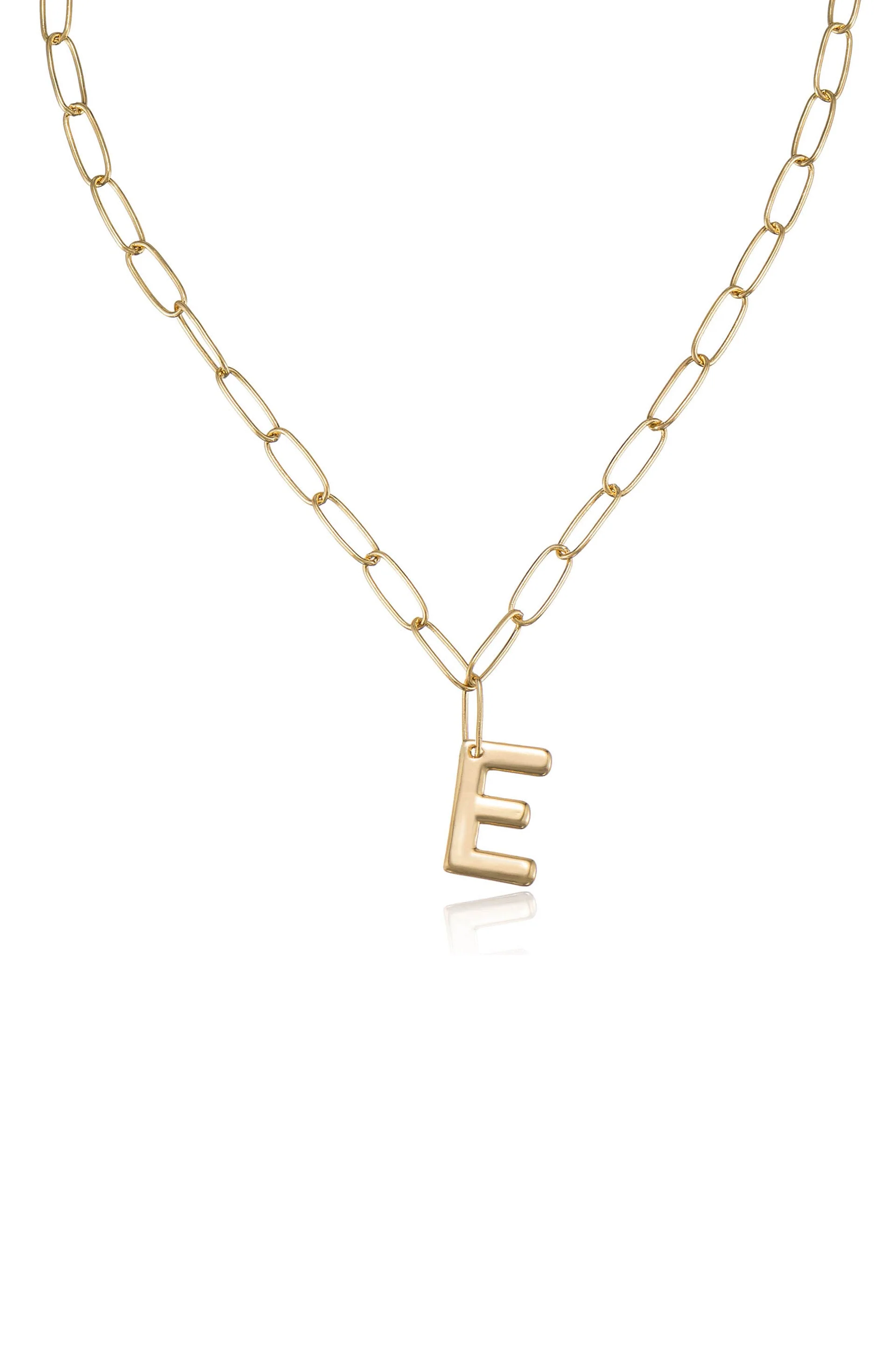 Paperclip Link Initial Necklace - Image 12