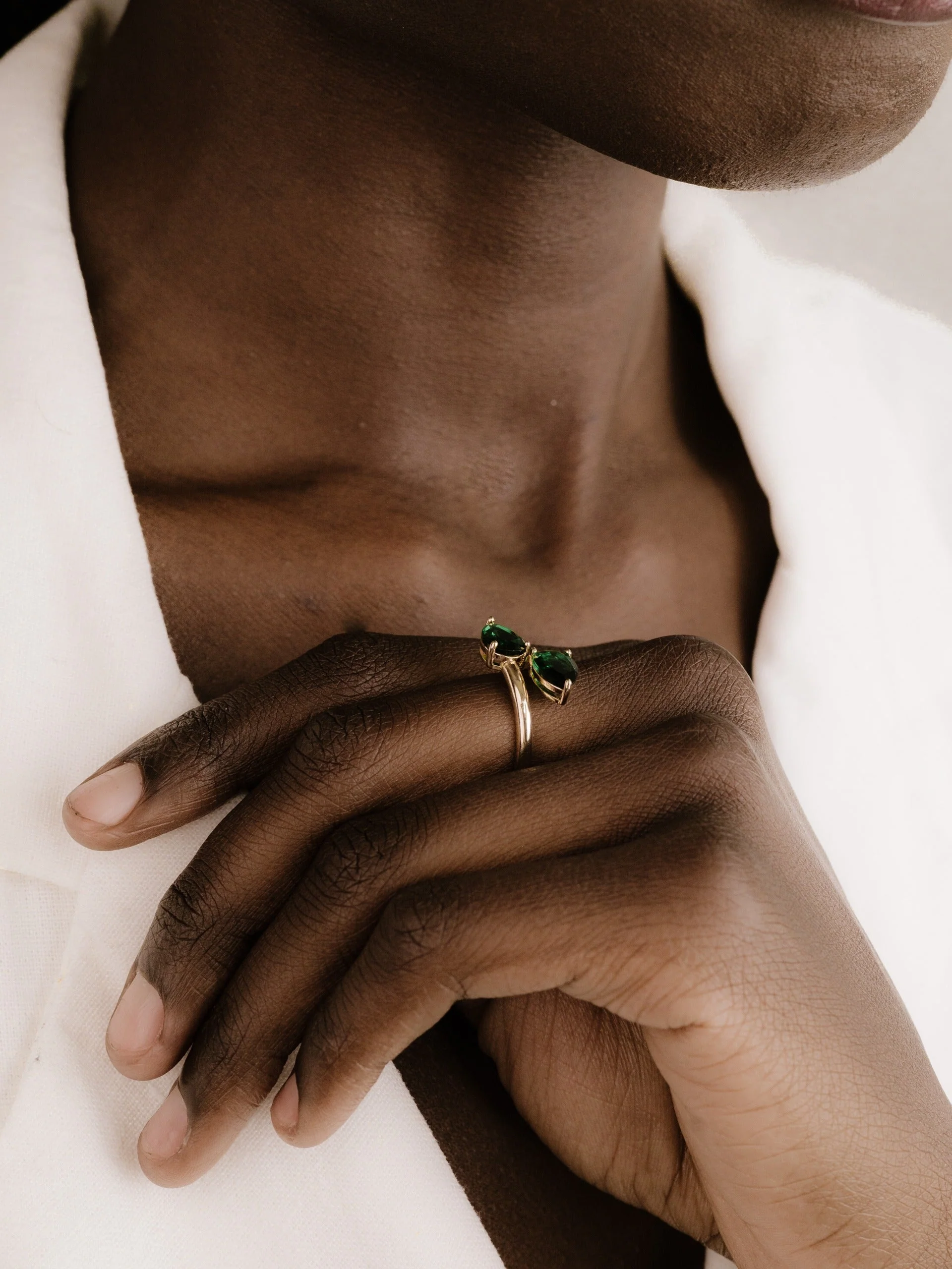 Crystal Teardrop Wrap Ring - Image 11