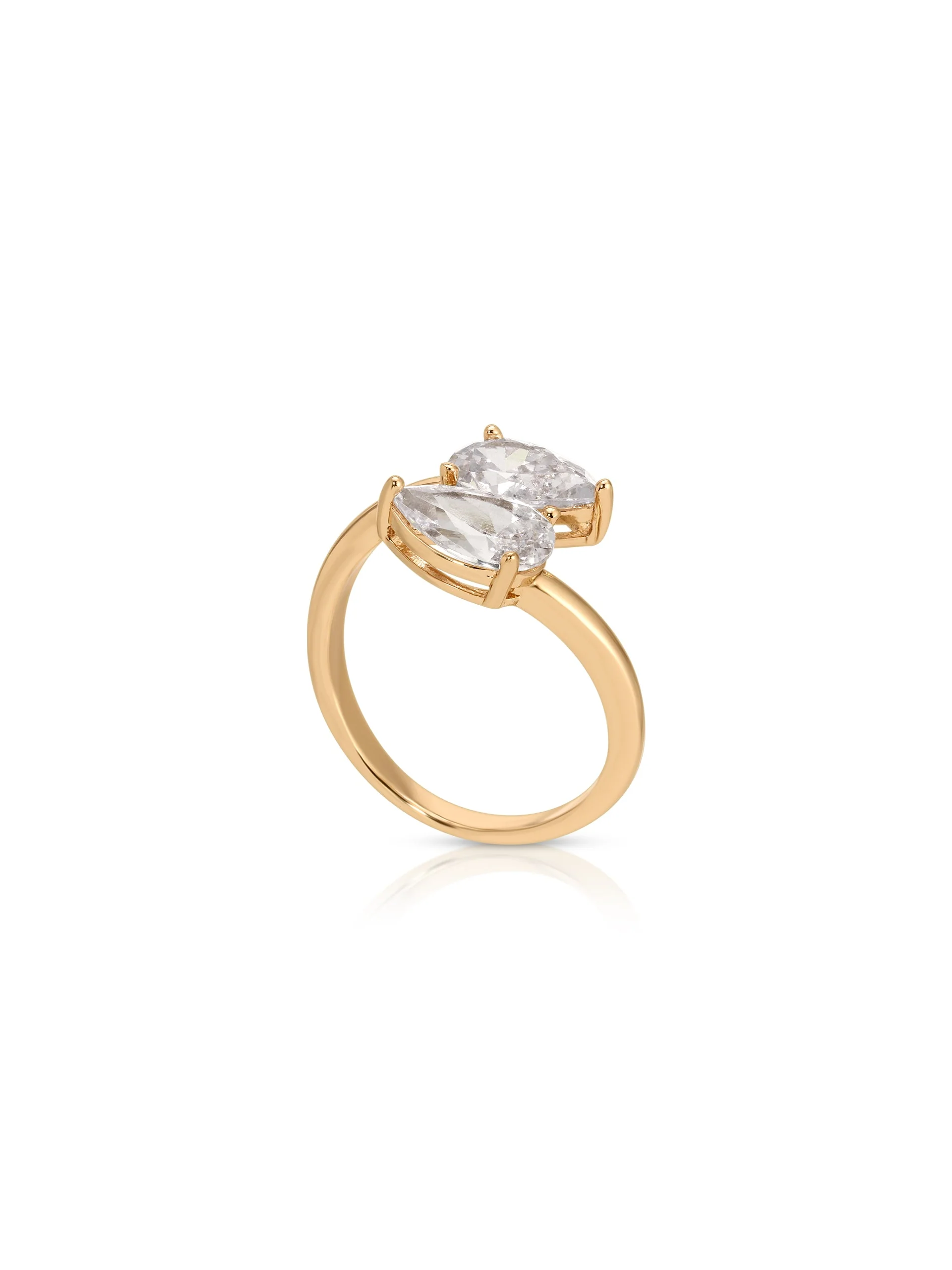 Crystal Teardrop Wrap Ring - Image 3