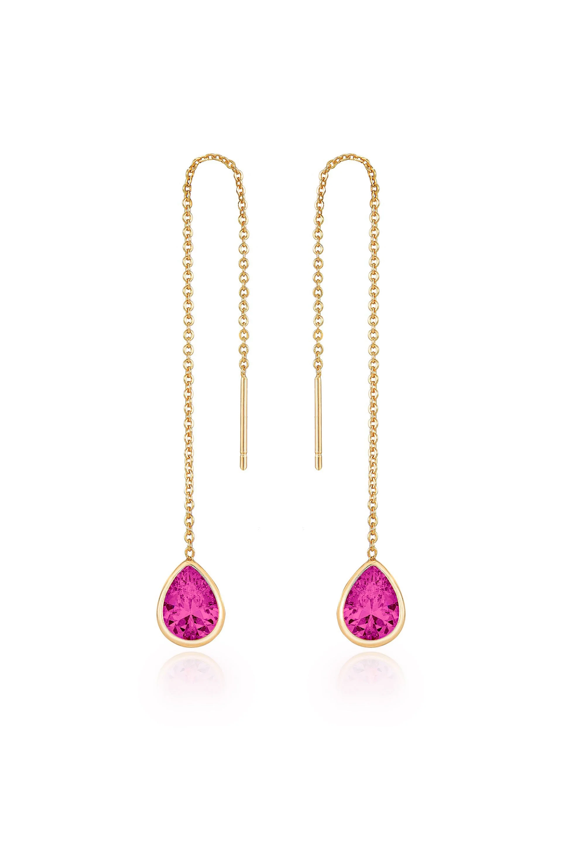 Barely There Chain and Crystal Dangle Earrings - Image 14