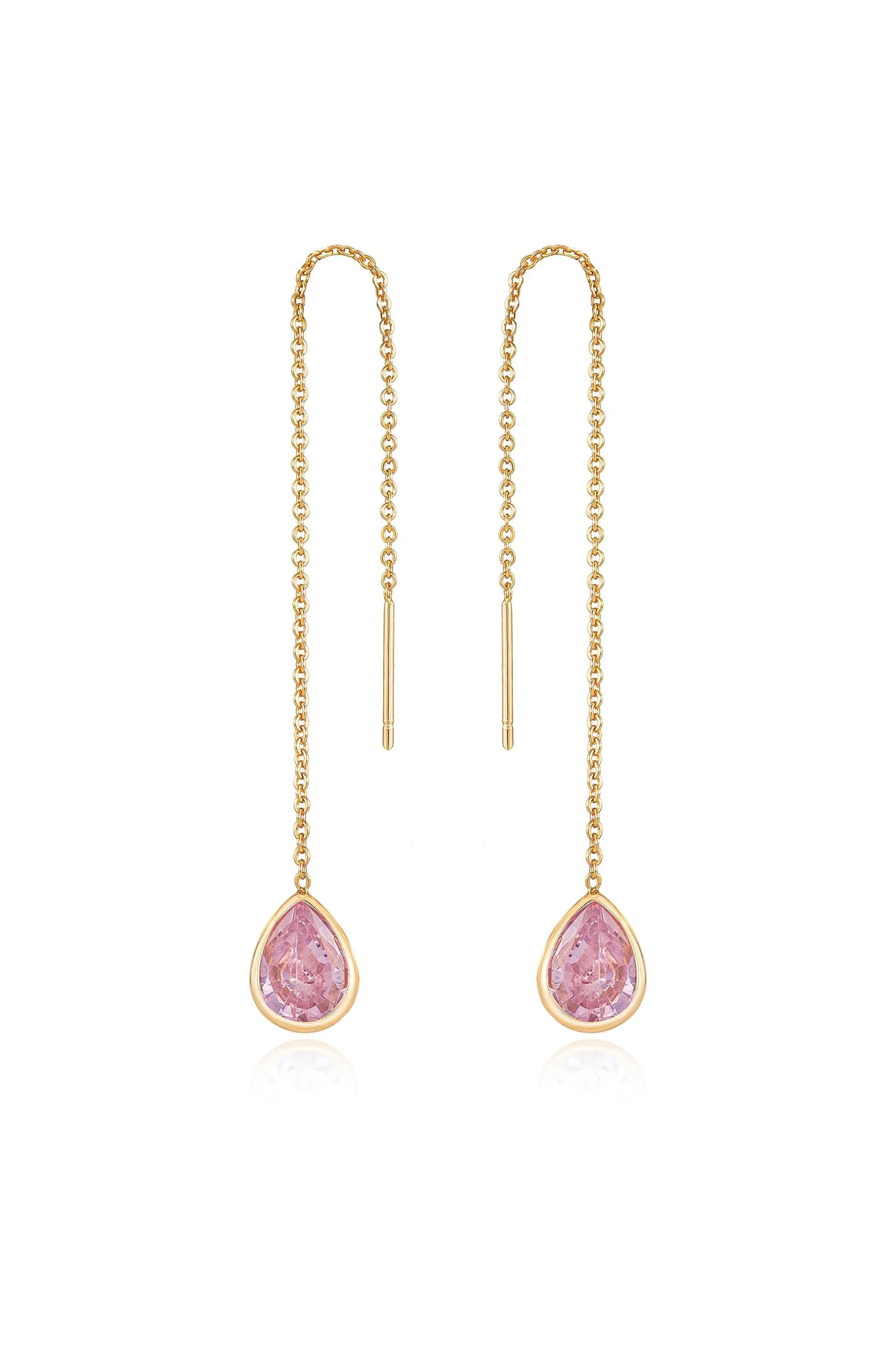 Barely There Chain and Crystal Dangle Earrings - Image 8