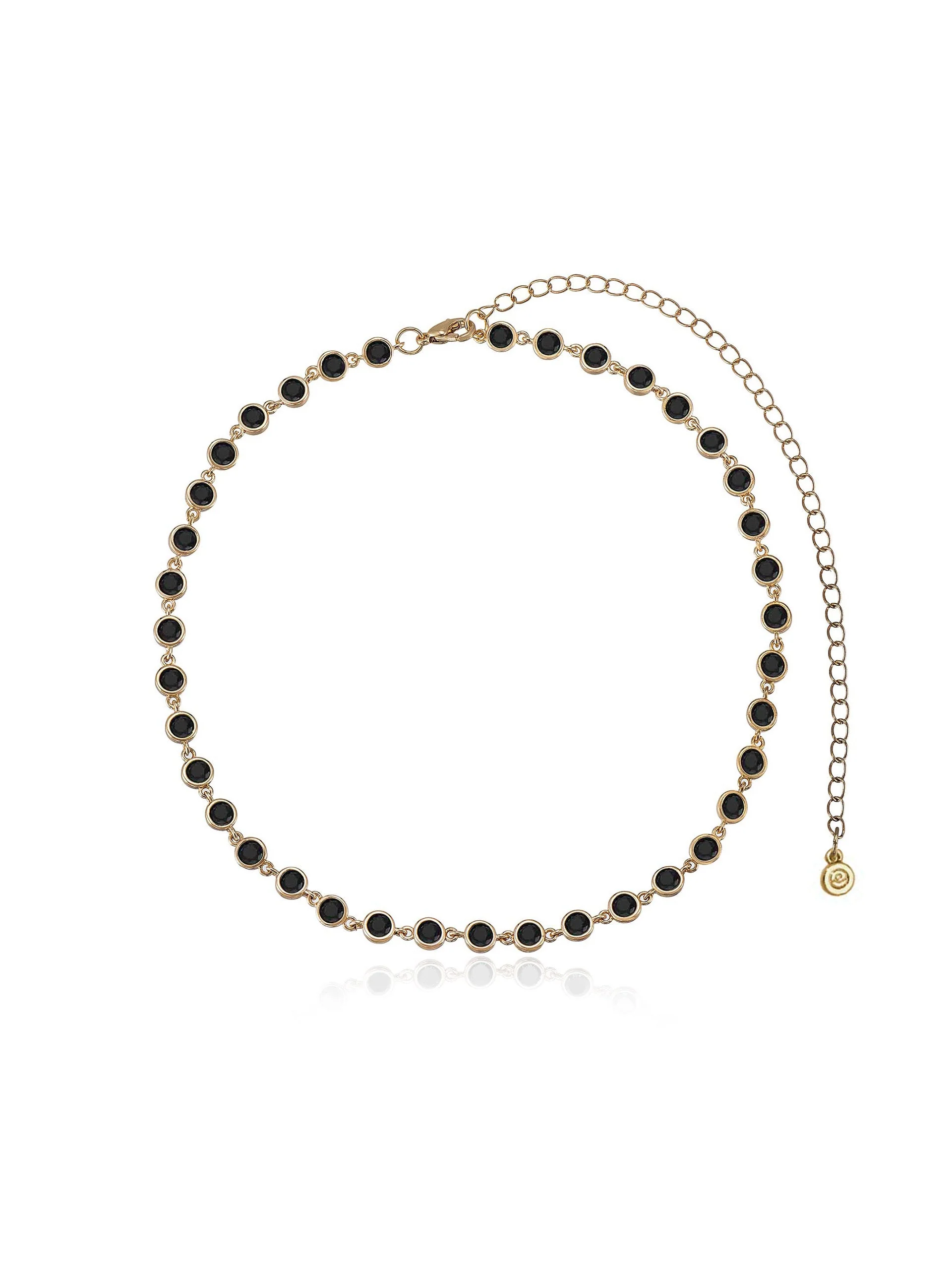 Crystal Disc and Link Necklace - Image 15