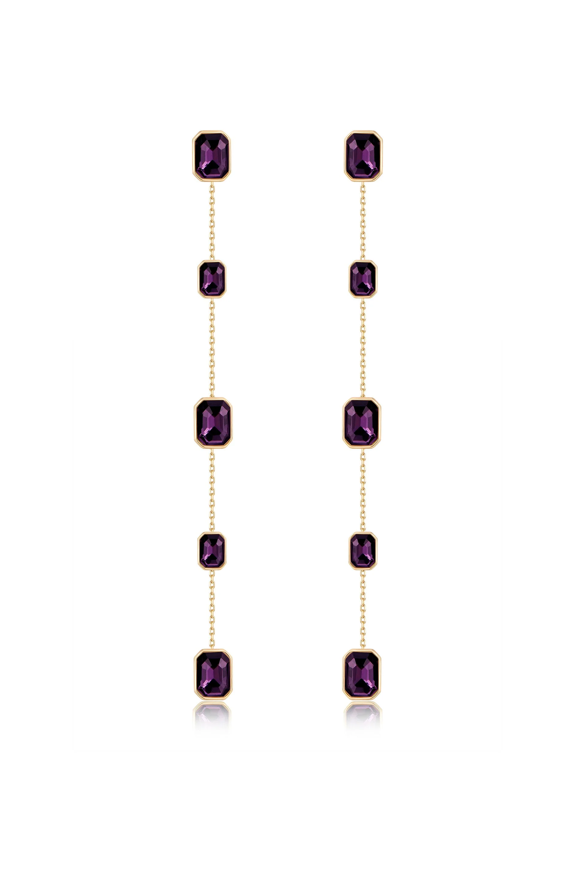Iconic Crystal Dangle Earrings - Image 8