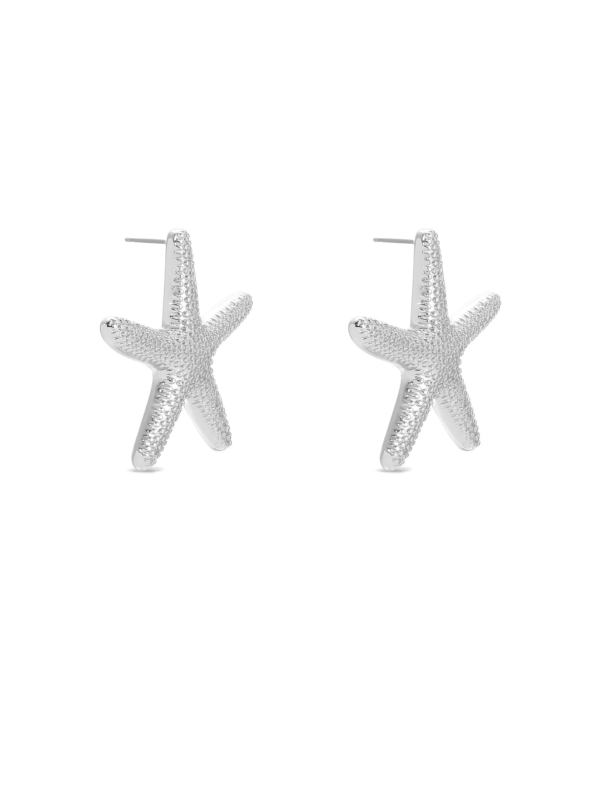 Statement Starfish Stud Earrings - Image 7