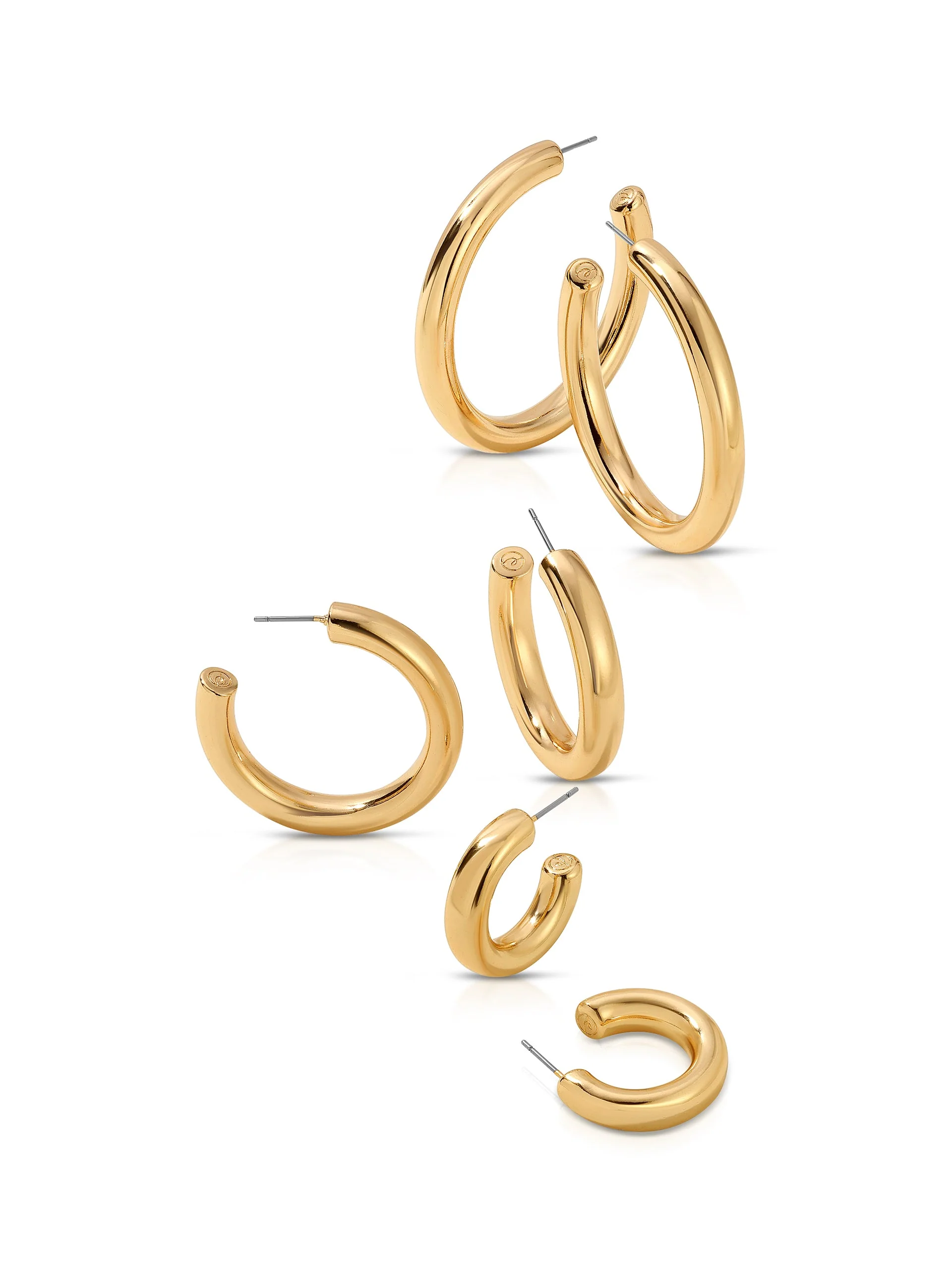 Small Thick Classic Hoops - Image 6