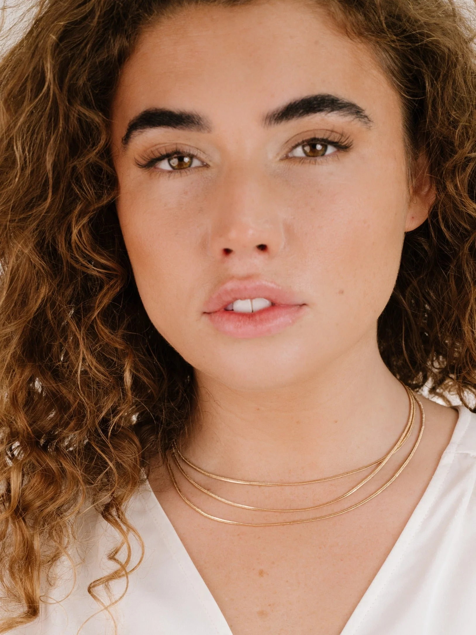 Triple Snake Chain Necklace - Image 4
