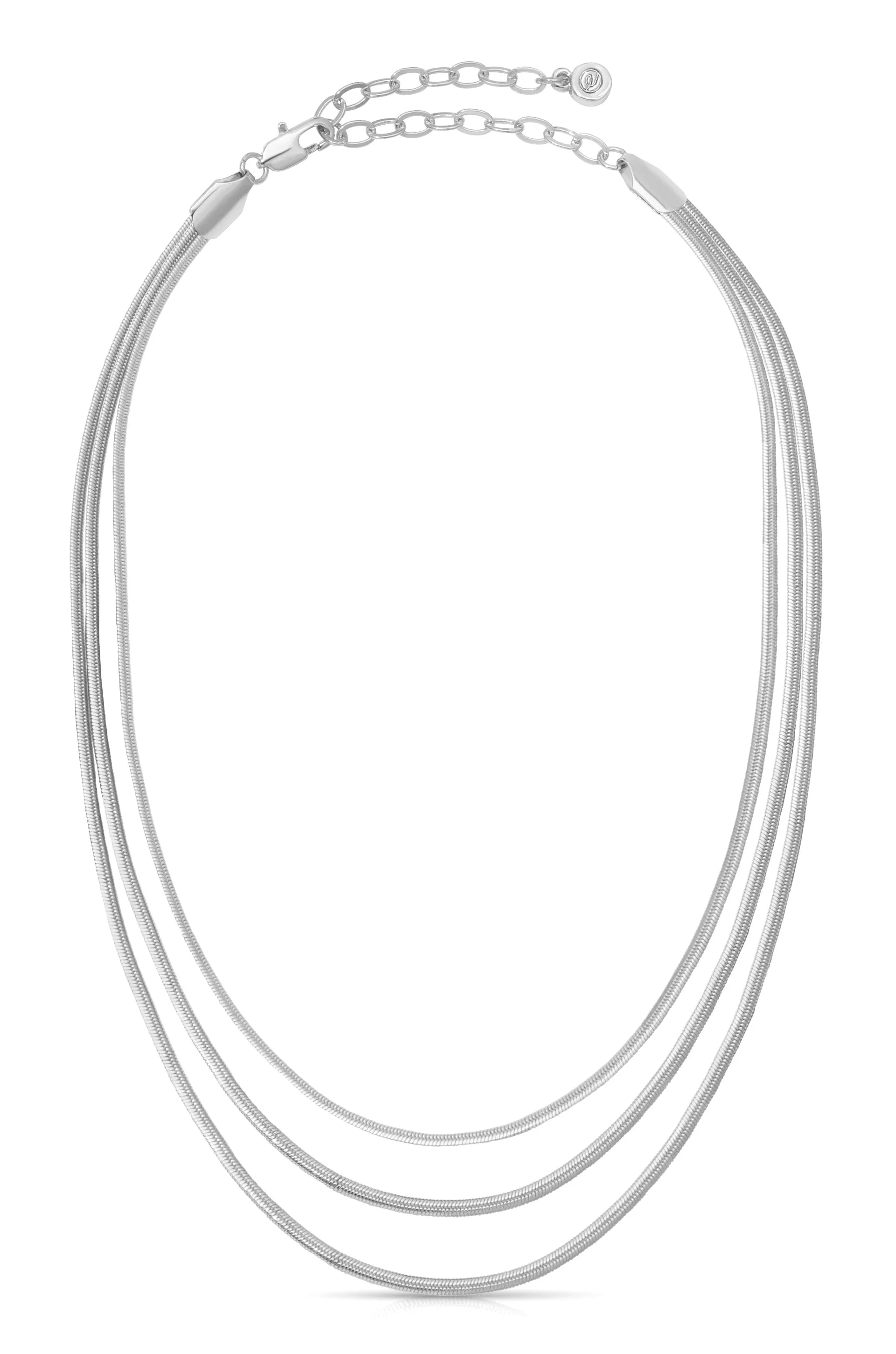 Triple Snake Chain Necklace - Image 5