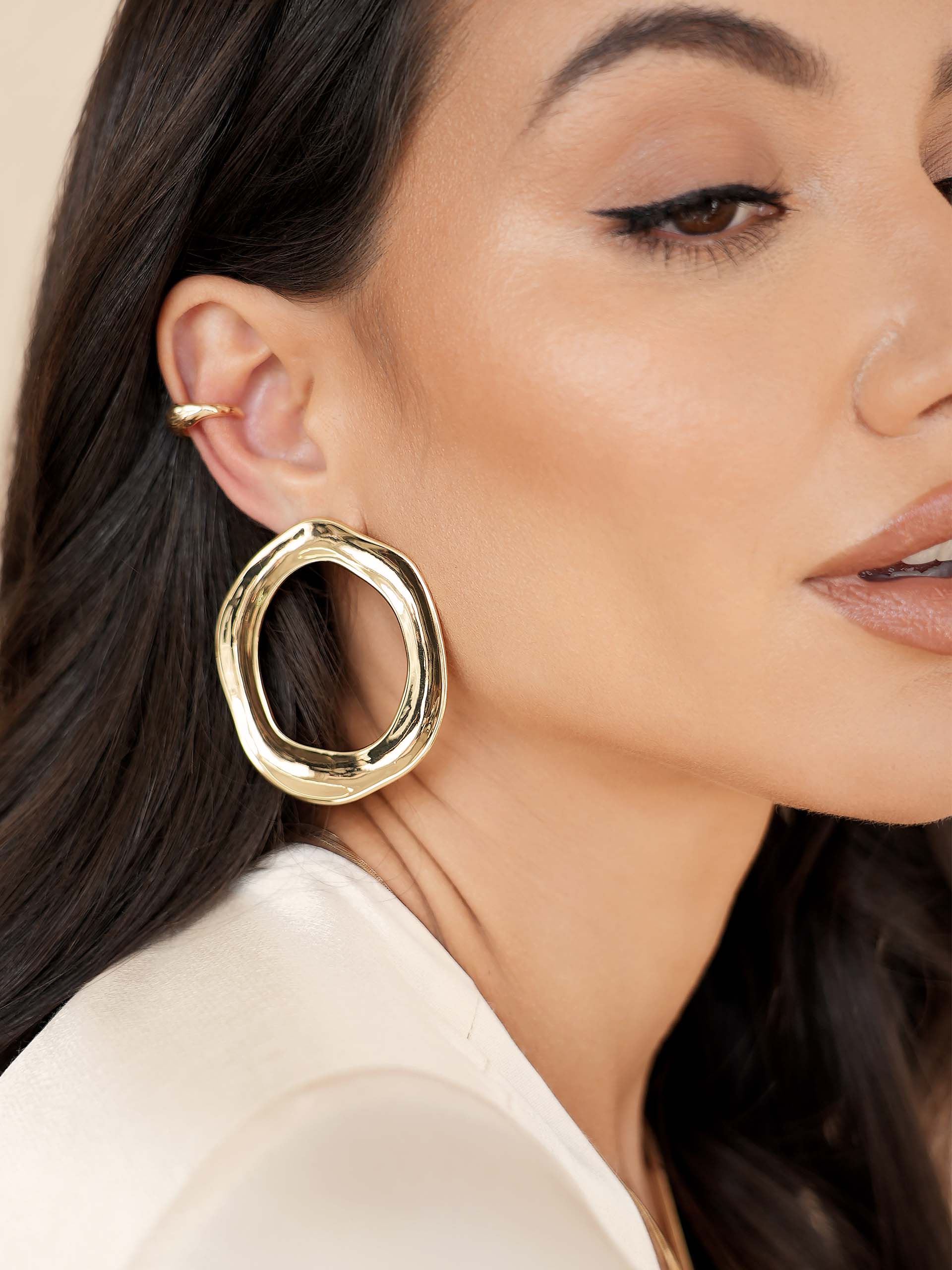 Open Circle Earrings - Image 9