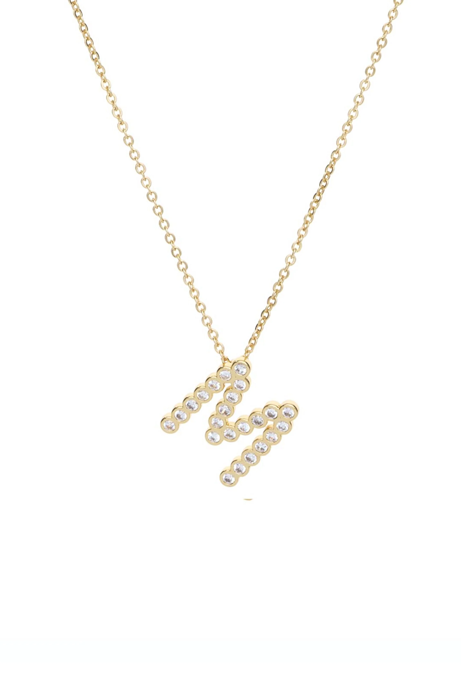 Simple Crystal Initial Necklace - Image 18