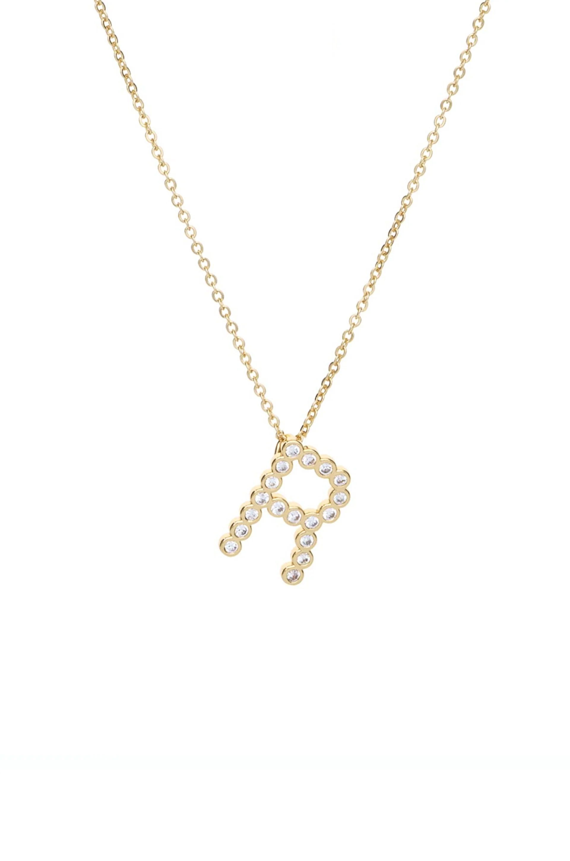Simple Crystal Initial Necklace - Image 22
