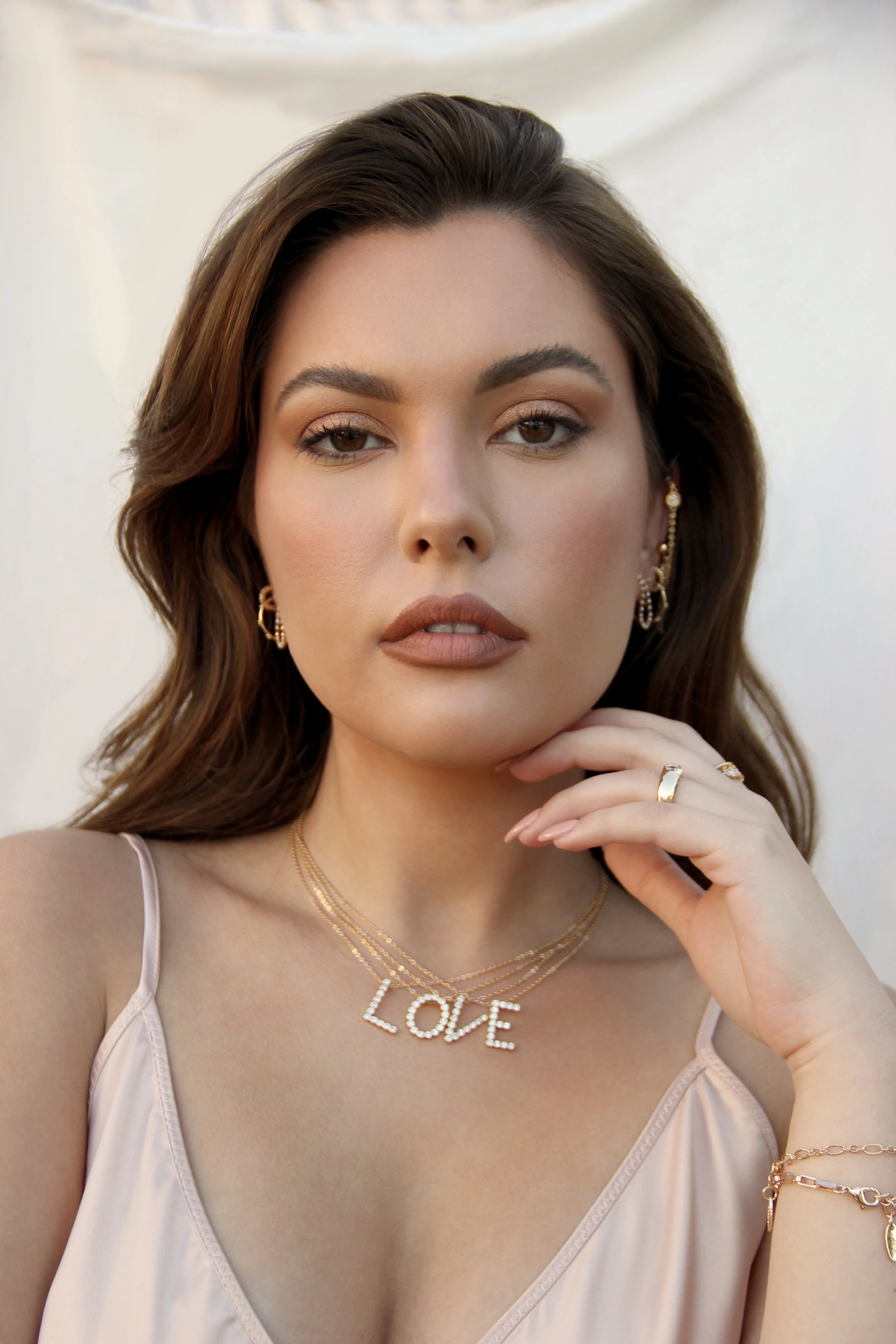 Simple Crystal Initial Necklace - Image 6