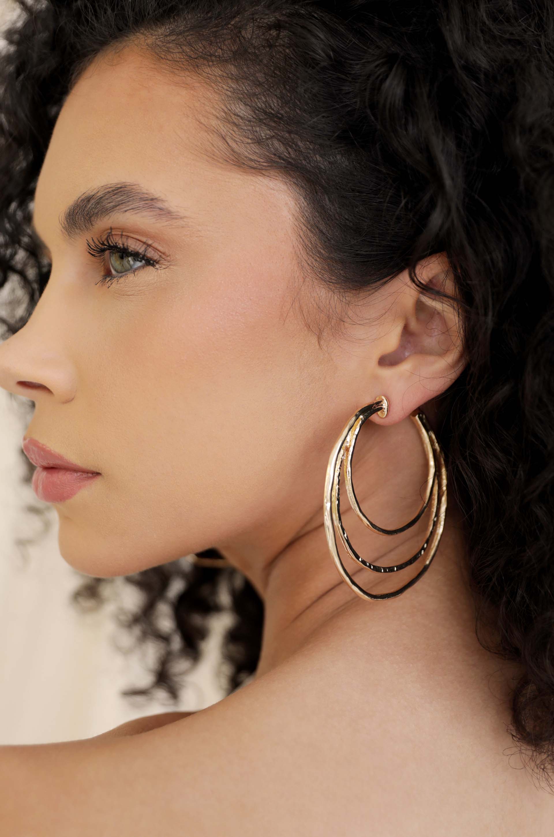 Handworked Hoop Earrings - Image 2
