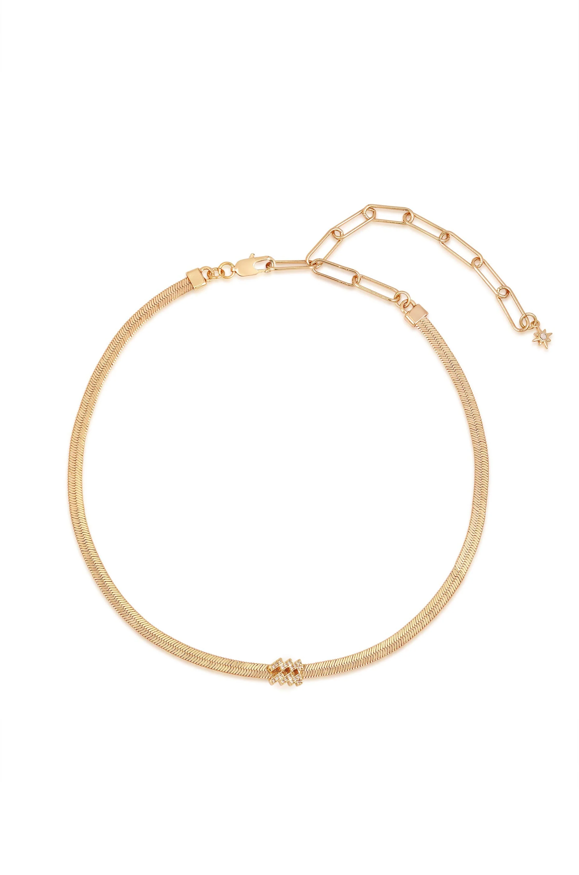 Zodiac Herringbone Necklace - Image 3