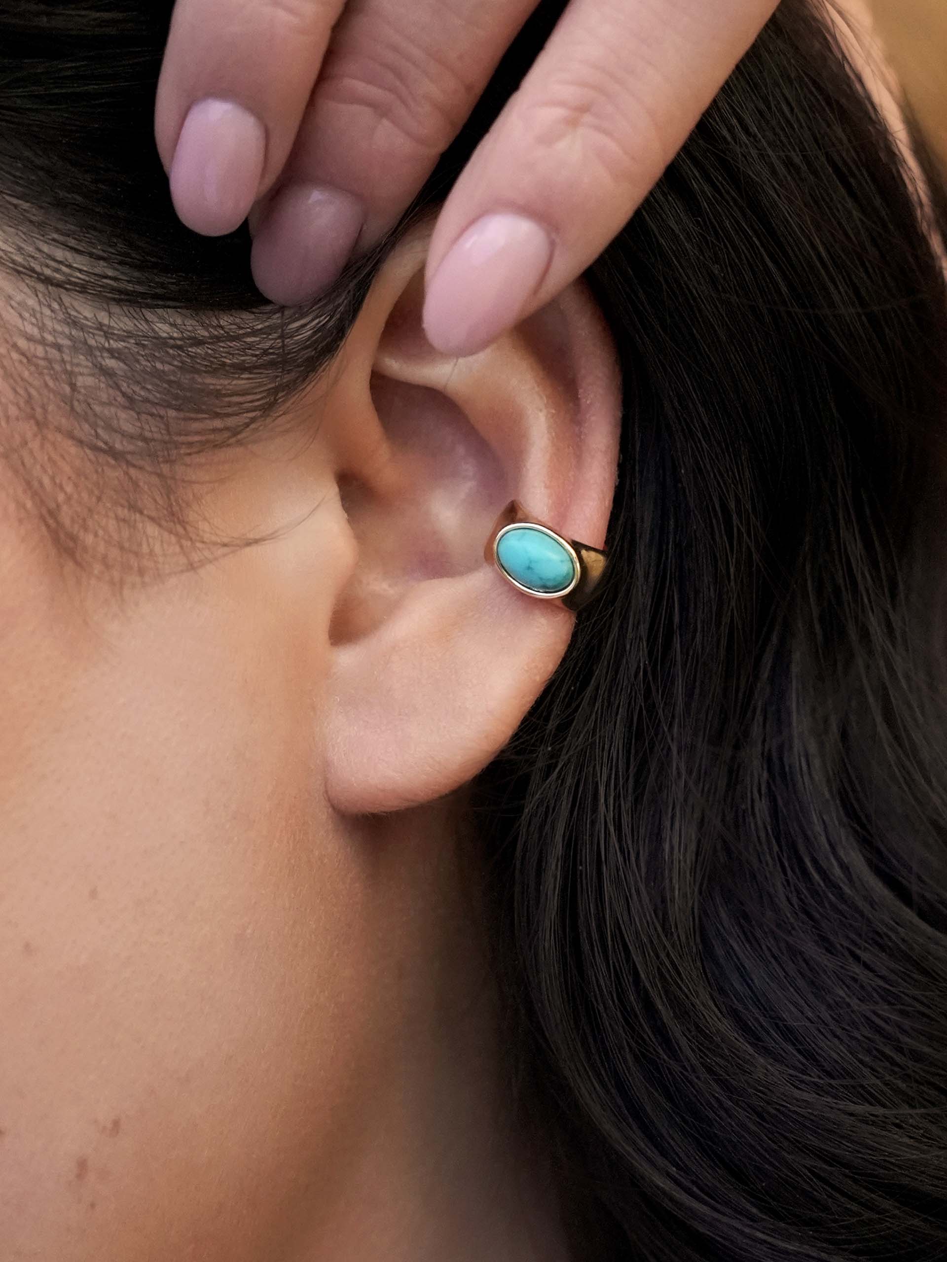 Turquoise Solstice Ear Cuff - Image 2