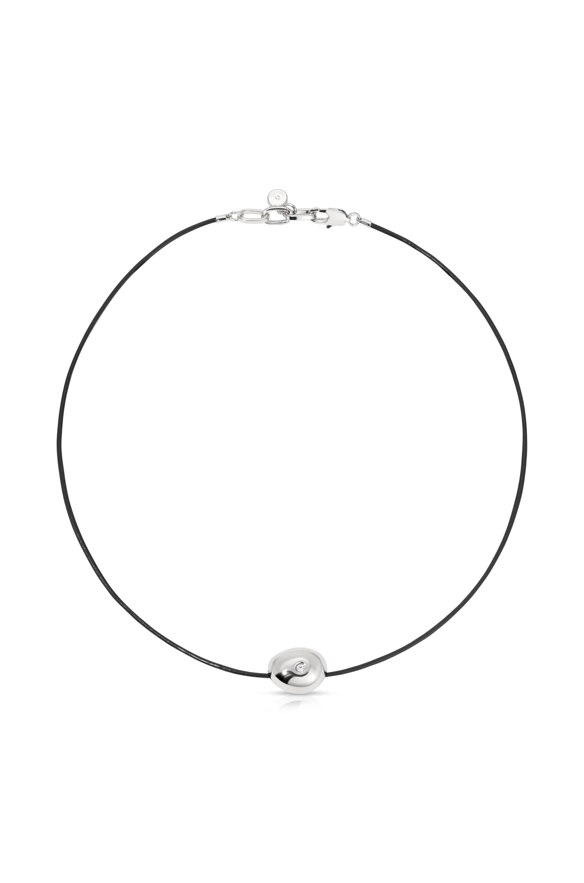 Polished Pebble Leather Pendant Necklace - Image 10