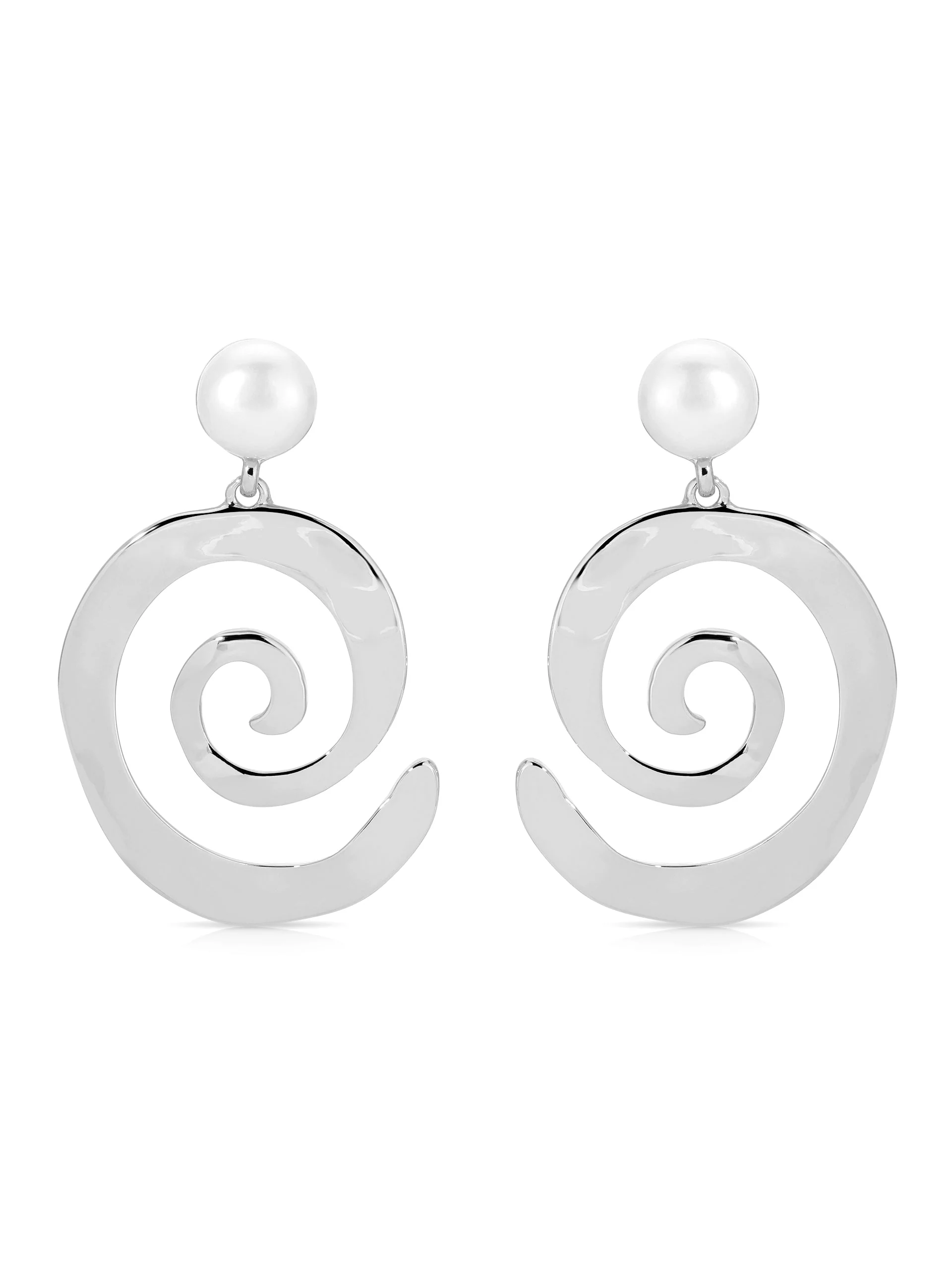 Aura Swirl Pearl Earrings - Image 8
