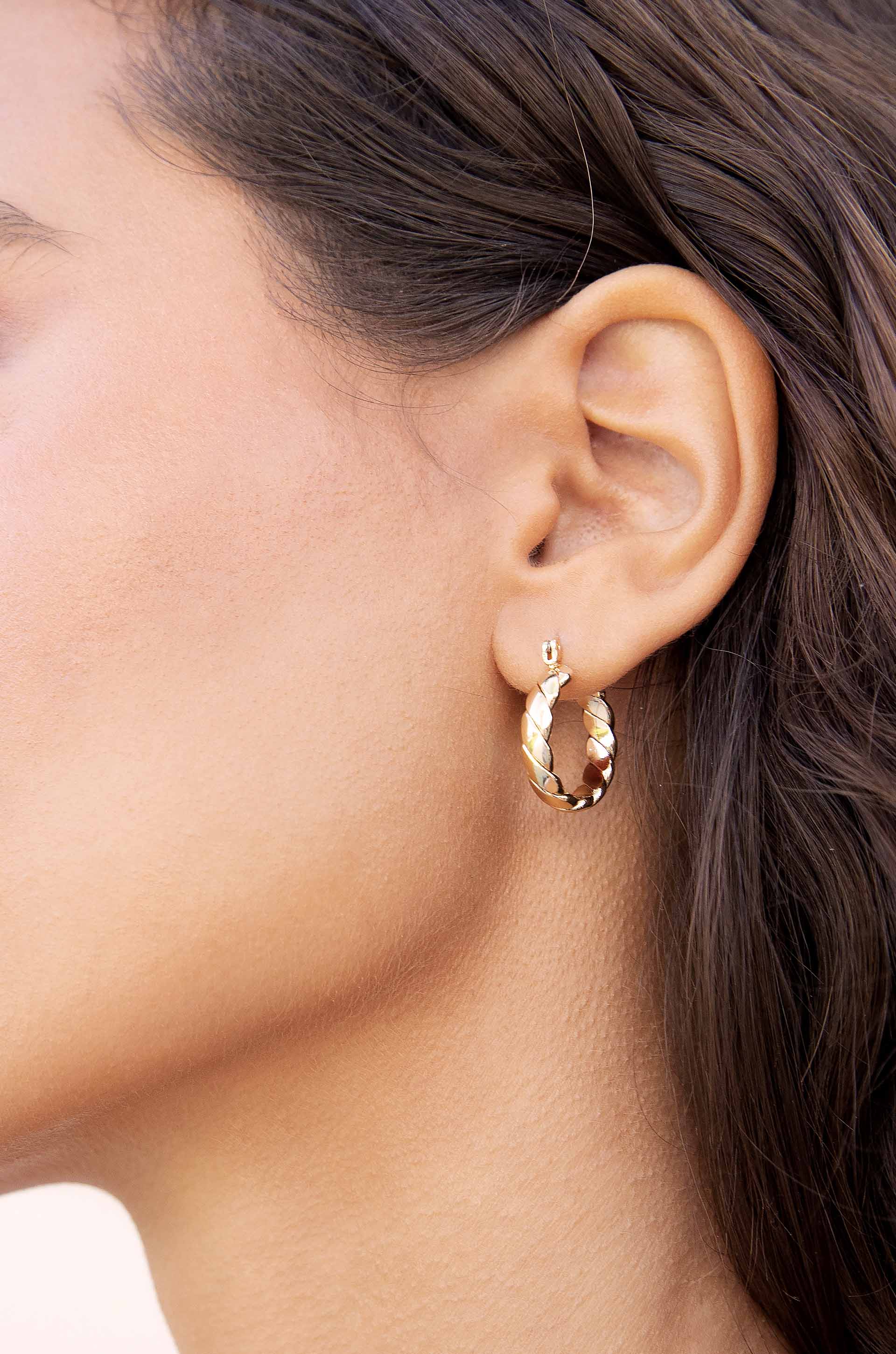 Textured Mini Hoops - Image 6