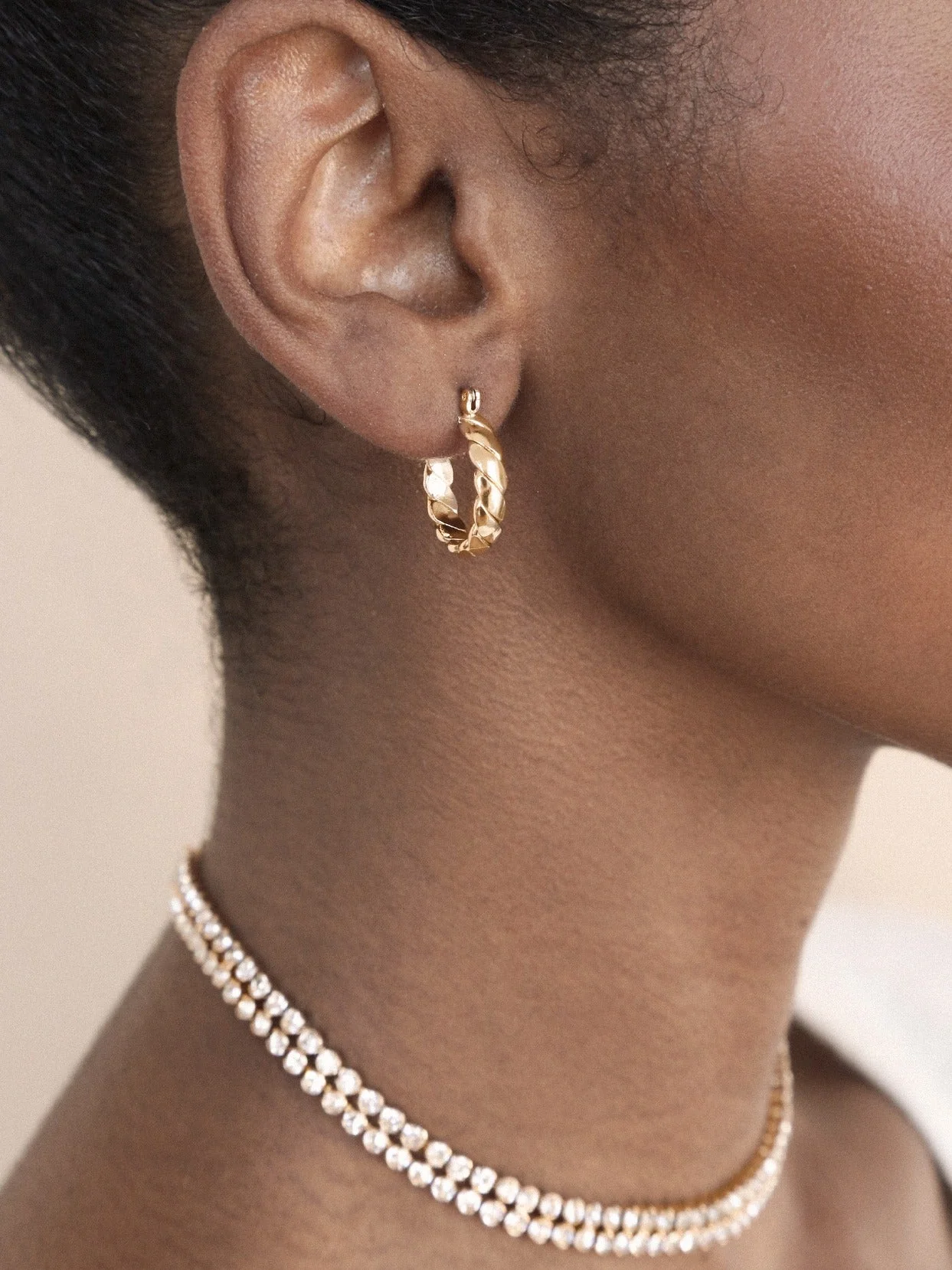 Textured Mini Hoops - Image 8