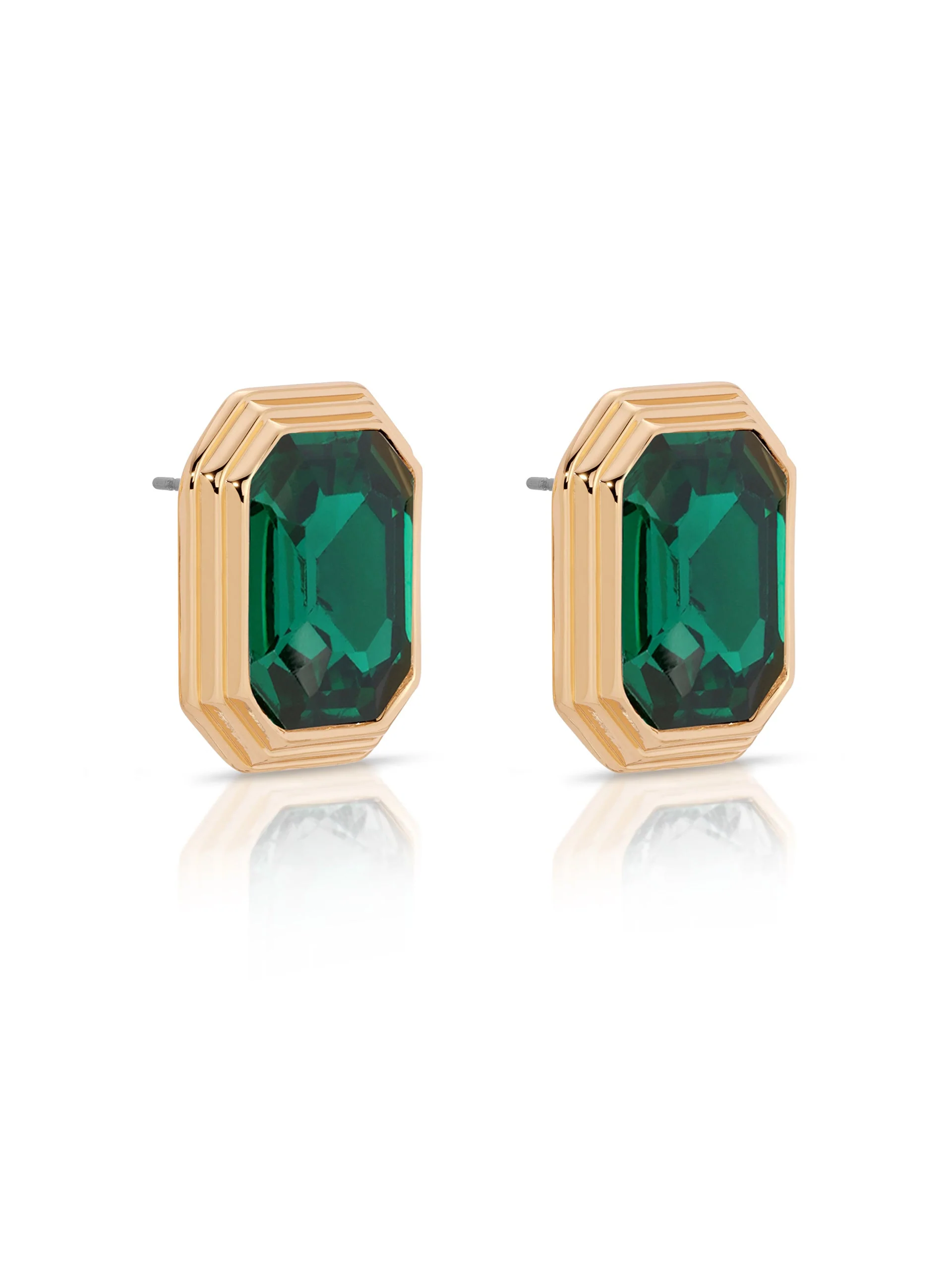 Emerald Deco Earrings - Image 3