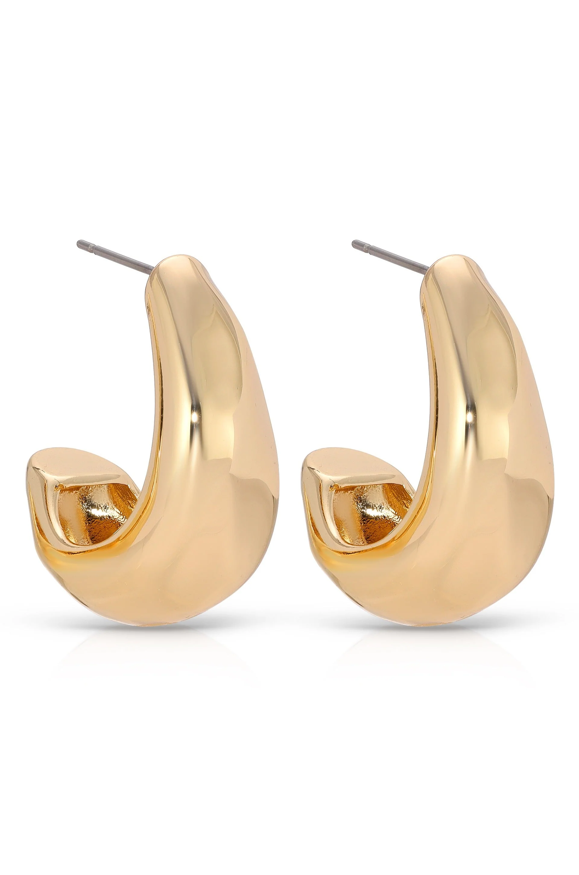 True Golden Hoop Earrings - Image 4