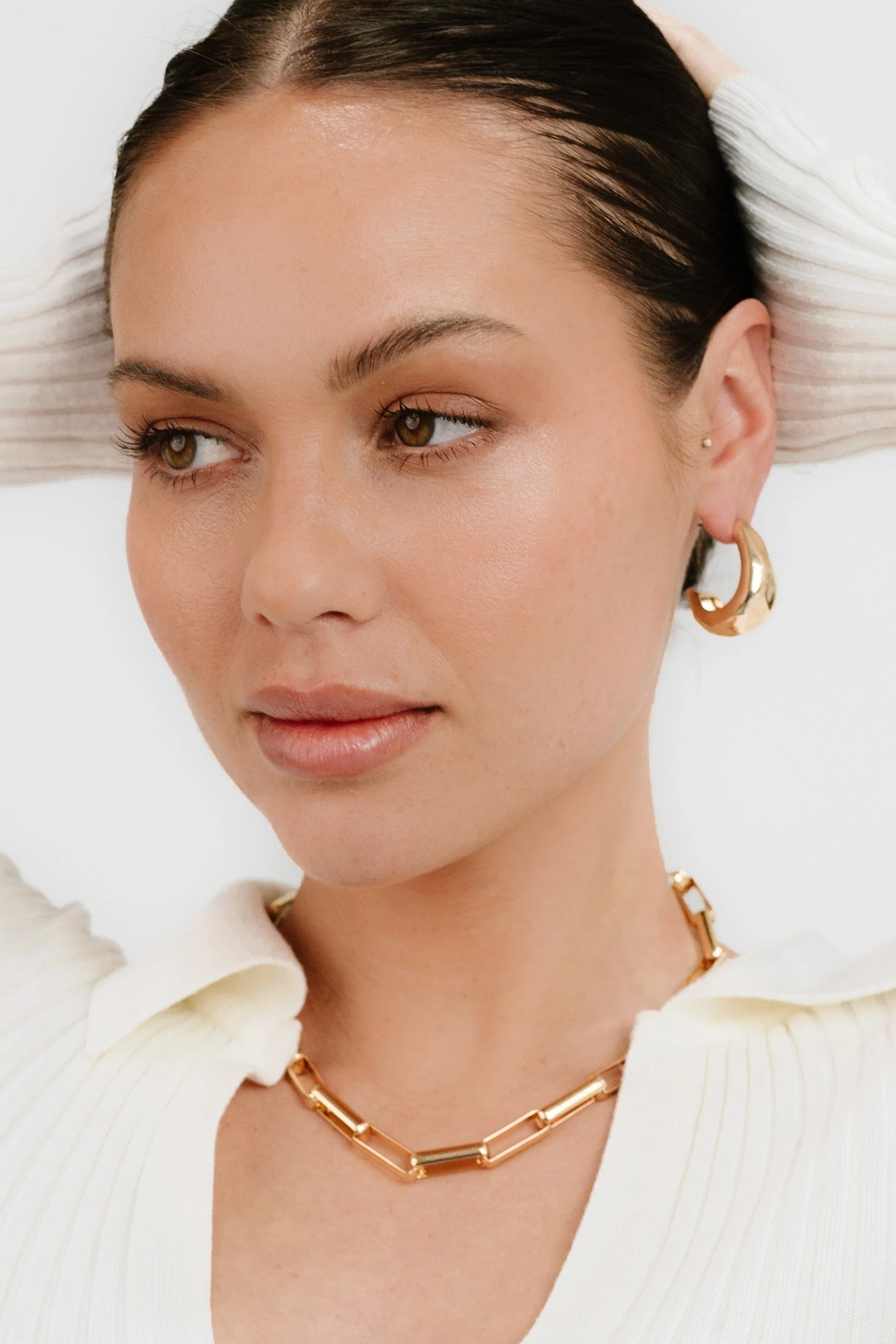 True Golden Hoop Earrings - Image 5