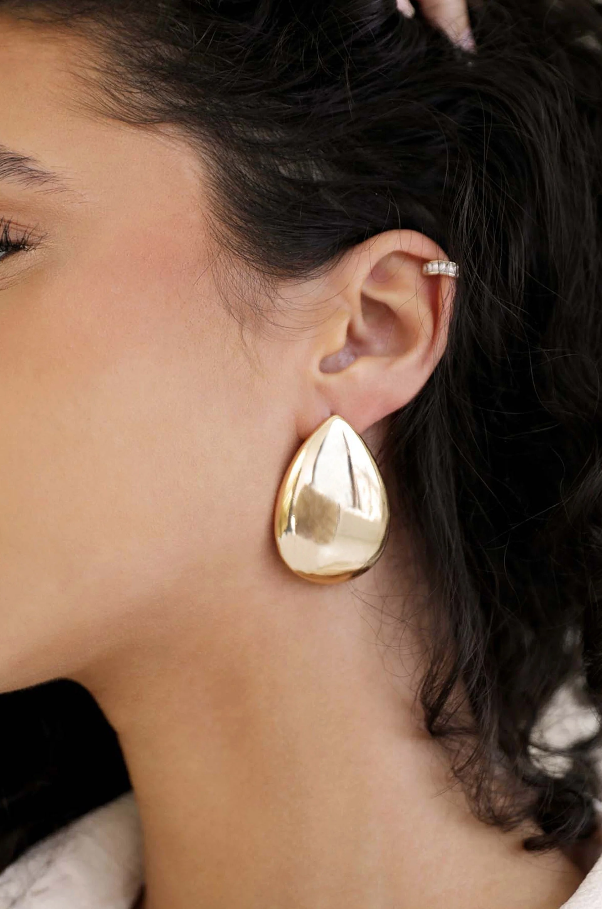 Statement Tear Drop Earrings - Image 2