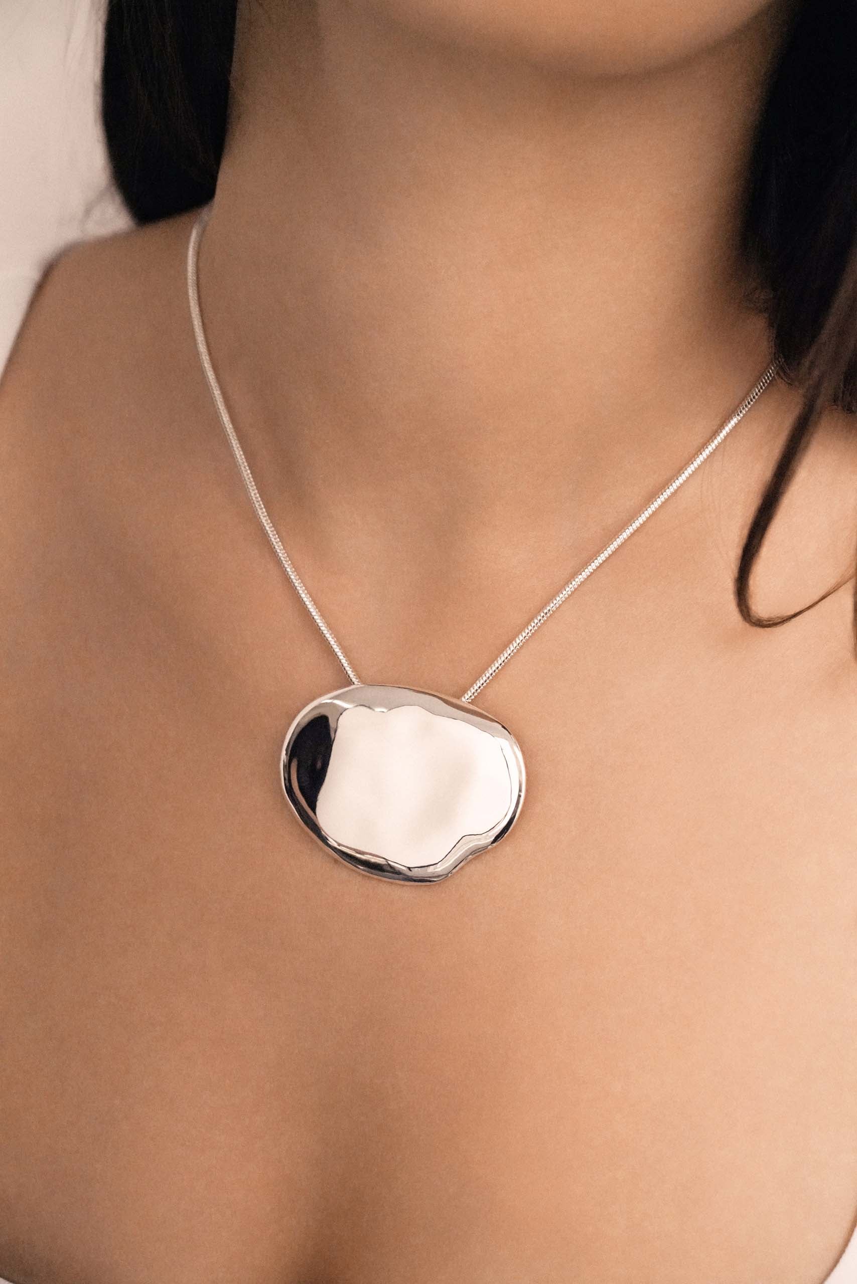 Molten Metal Pendant Necklace - Image 3