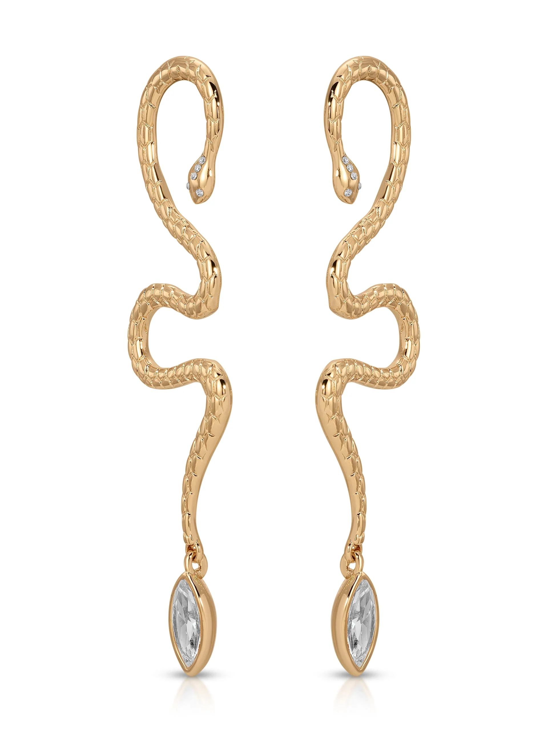 Serpentina Statement Snake Earring - Image 3