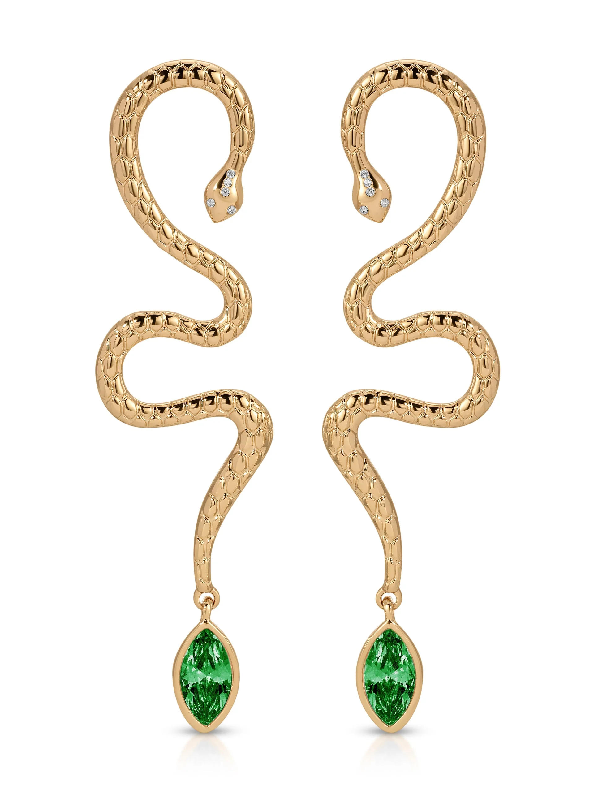 Serpentina Statement Snake Earring - Image 7
