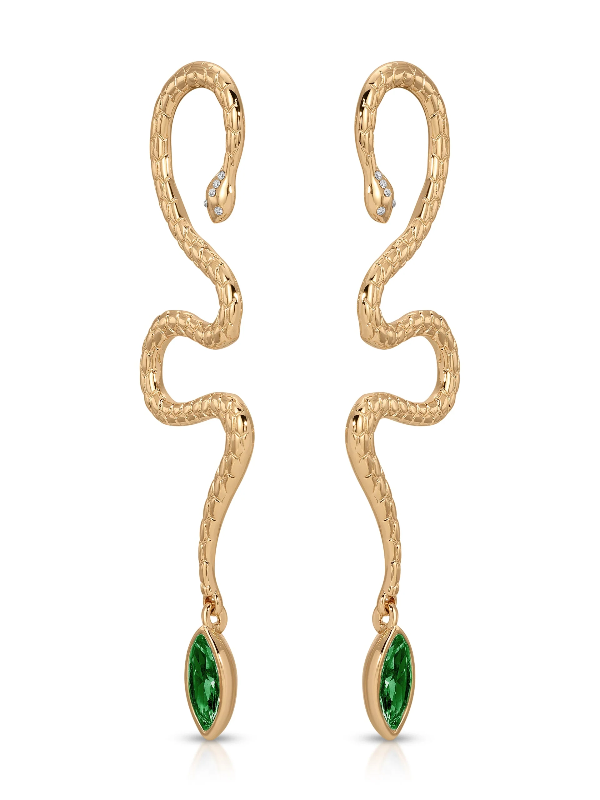 Serpentina Statement Snake Earring - Image 9