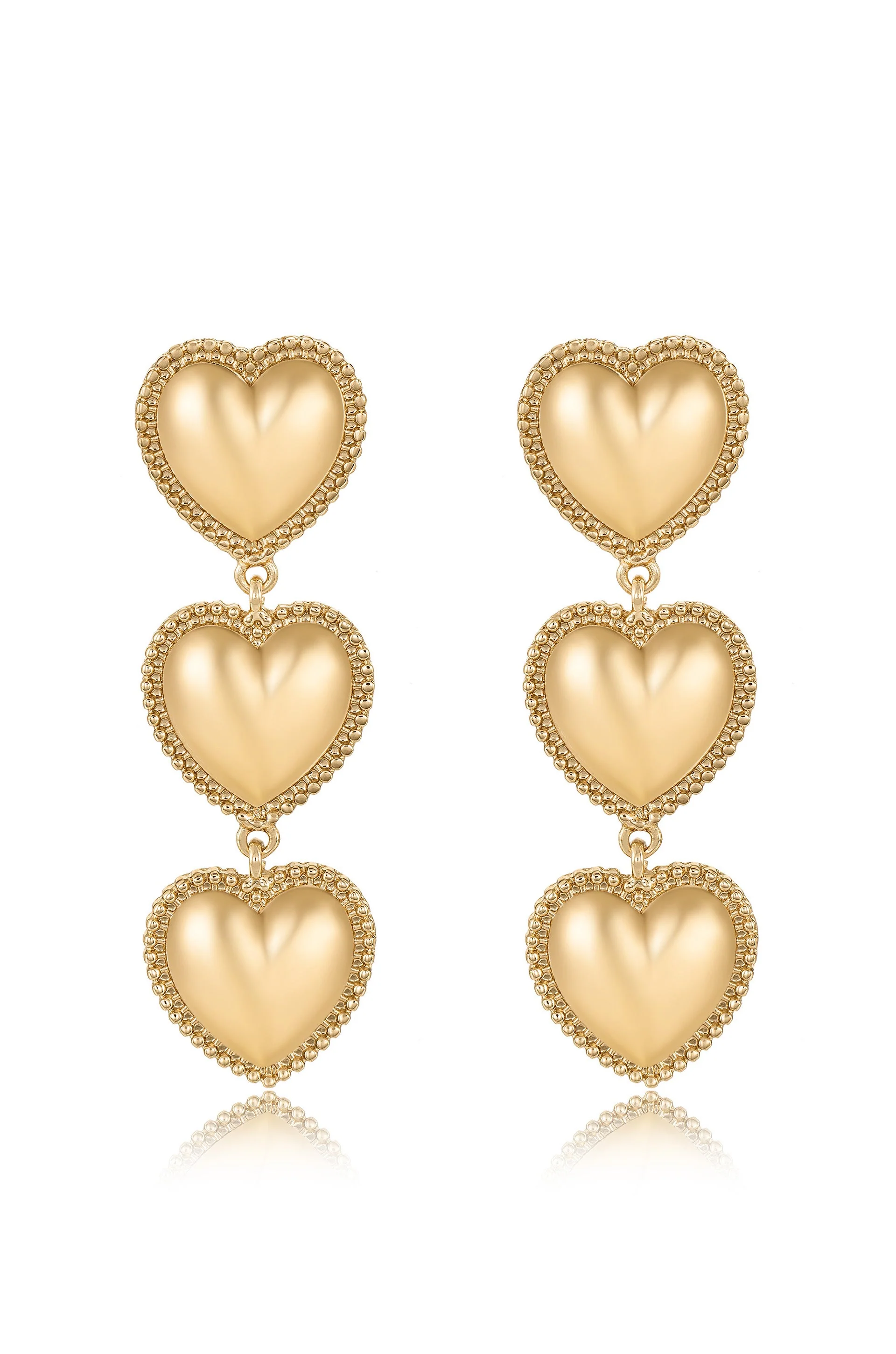 Golden Love Drop Dangle Earrings