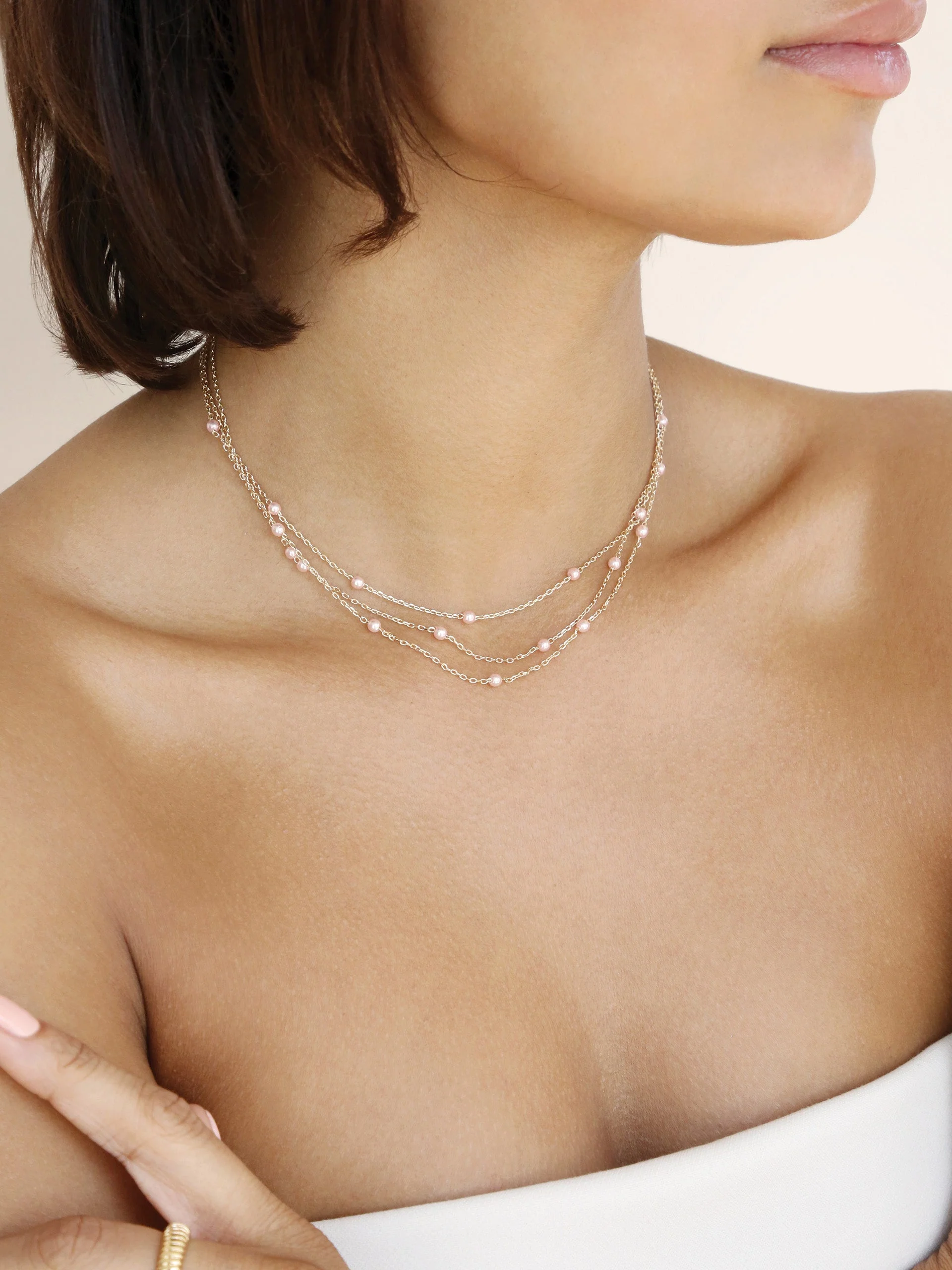 Perfect Stone Layered Necklace - Image 4