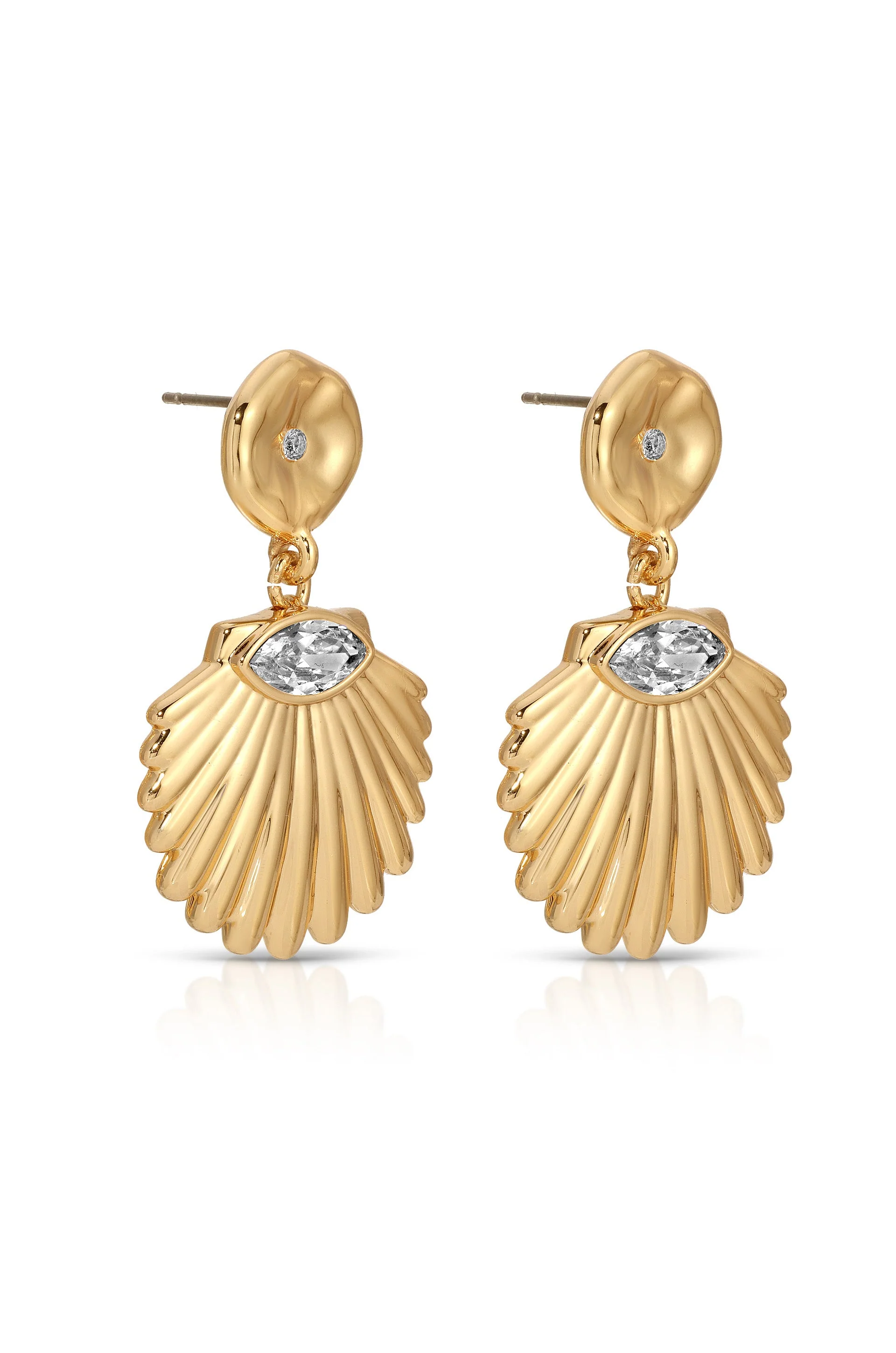 Santorini Shell Drop Earrings - Image 3