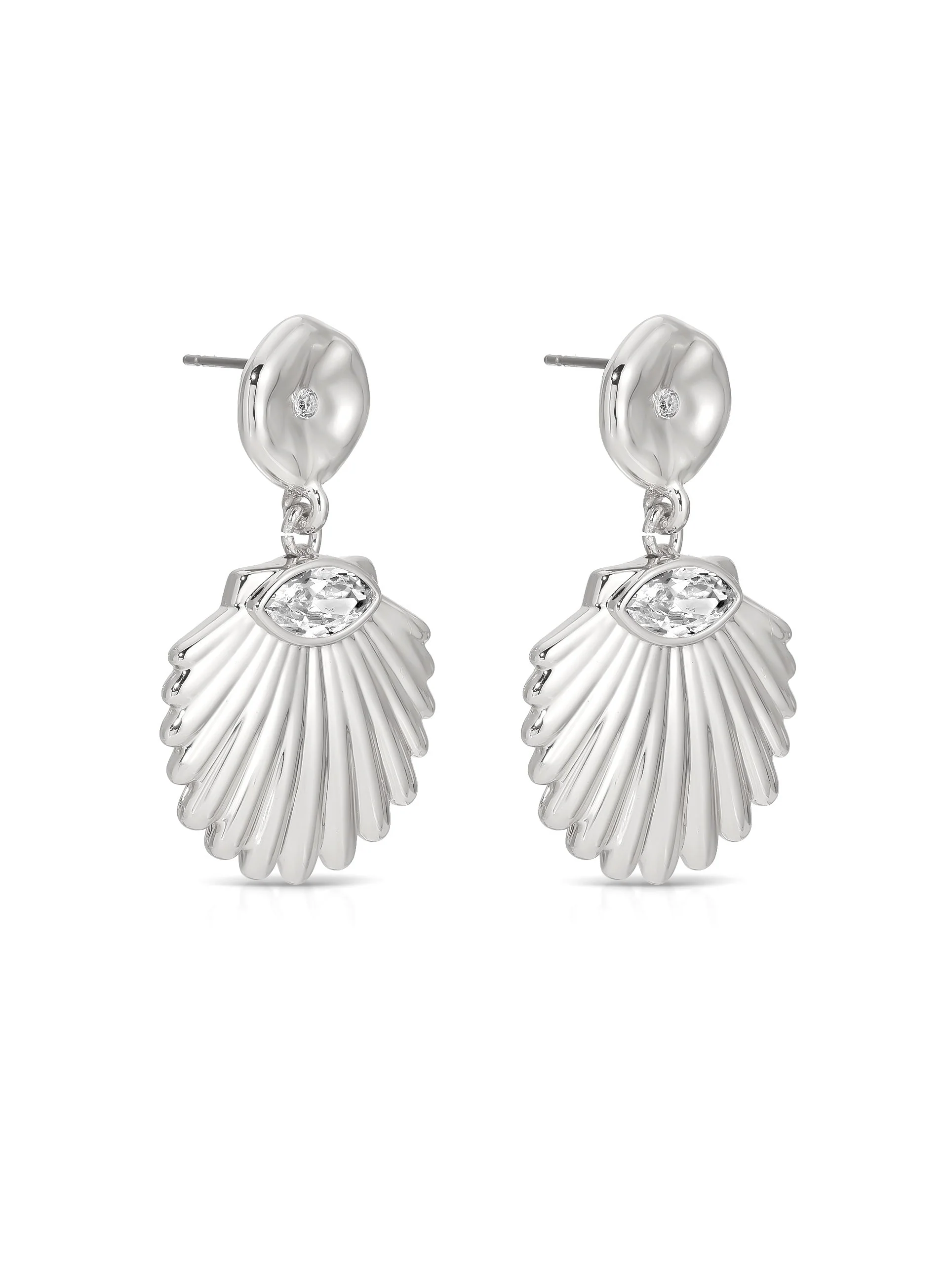 Santorini Shell Drop Earrings - Image 5