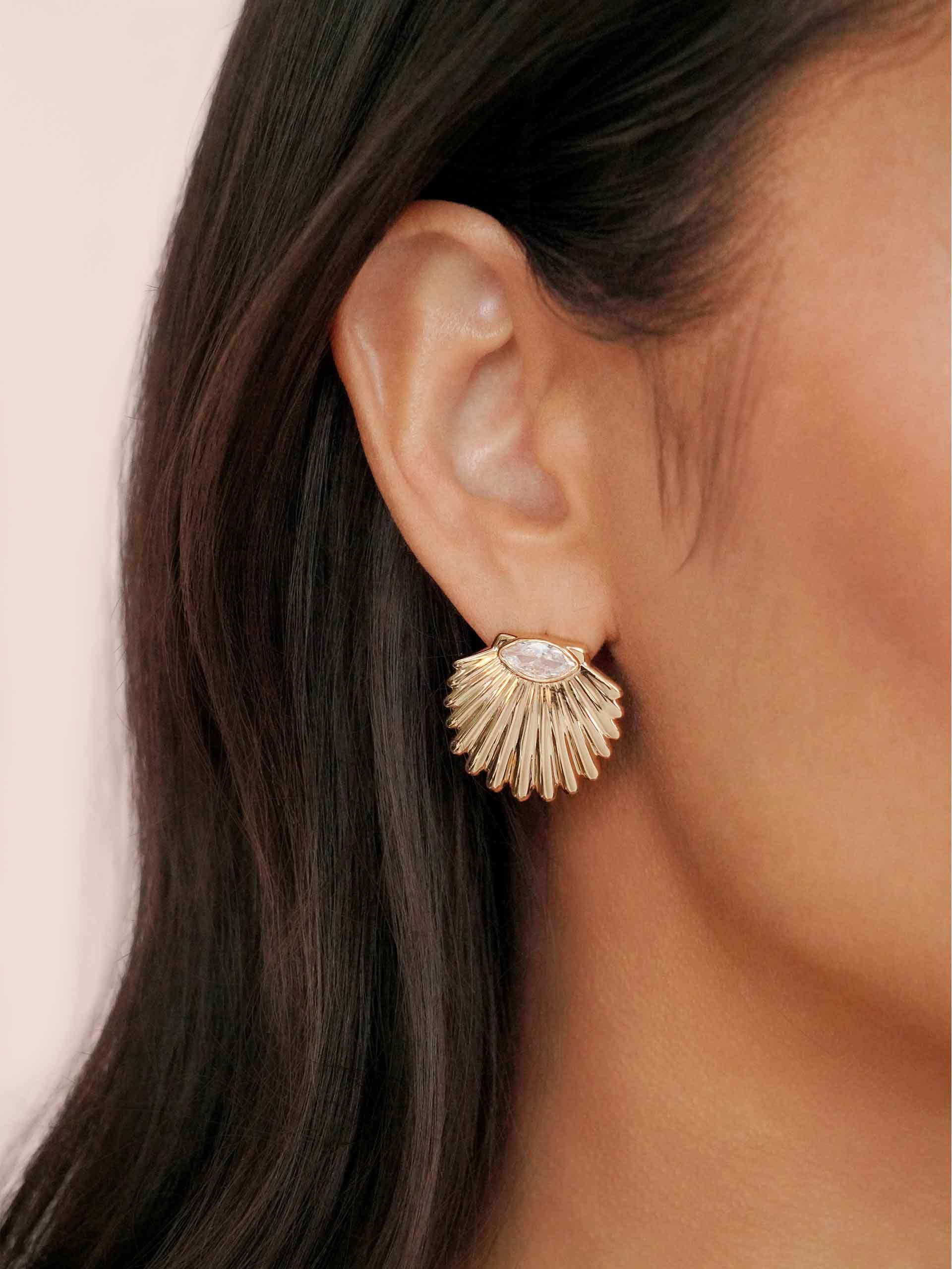 Santorini Shell Studs - Image 2
